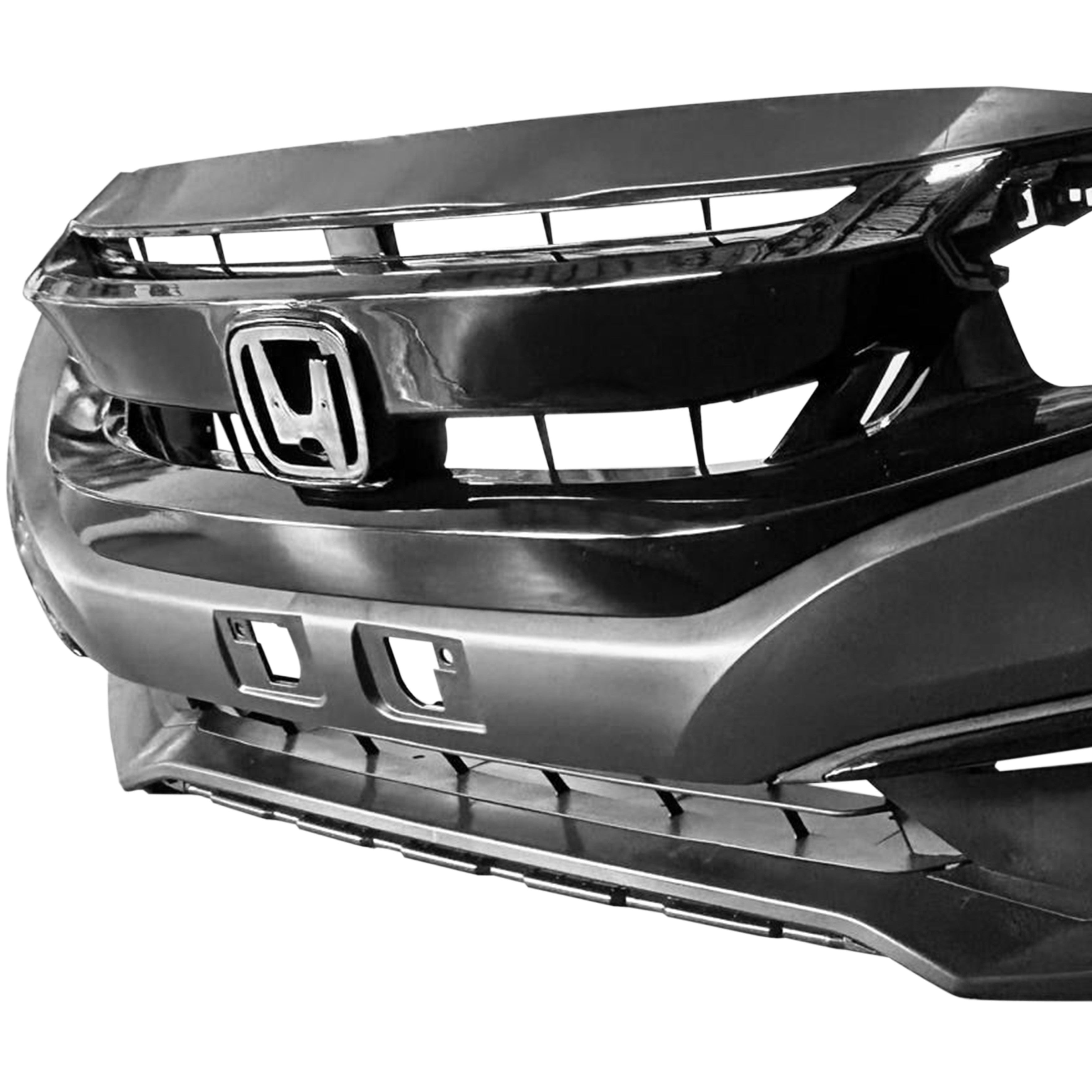 For 2019 2020 2021 Honda Civic Front Bumper with Grilles & Fog Lights & Cover Assembly Set