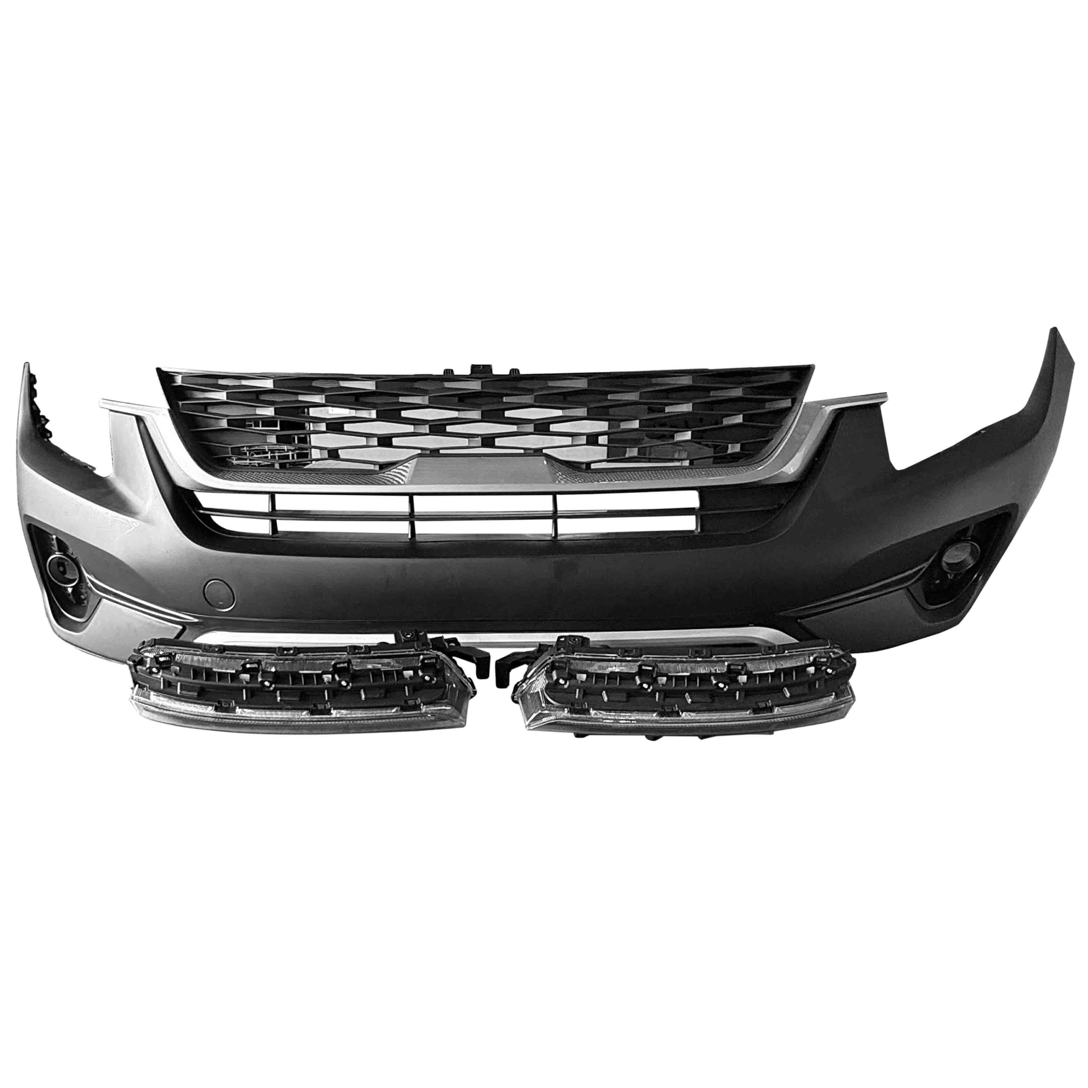 For 2021 2022 2023 Kia Seltos Front Bumper with Grilles & DRL Assembly Set