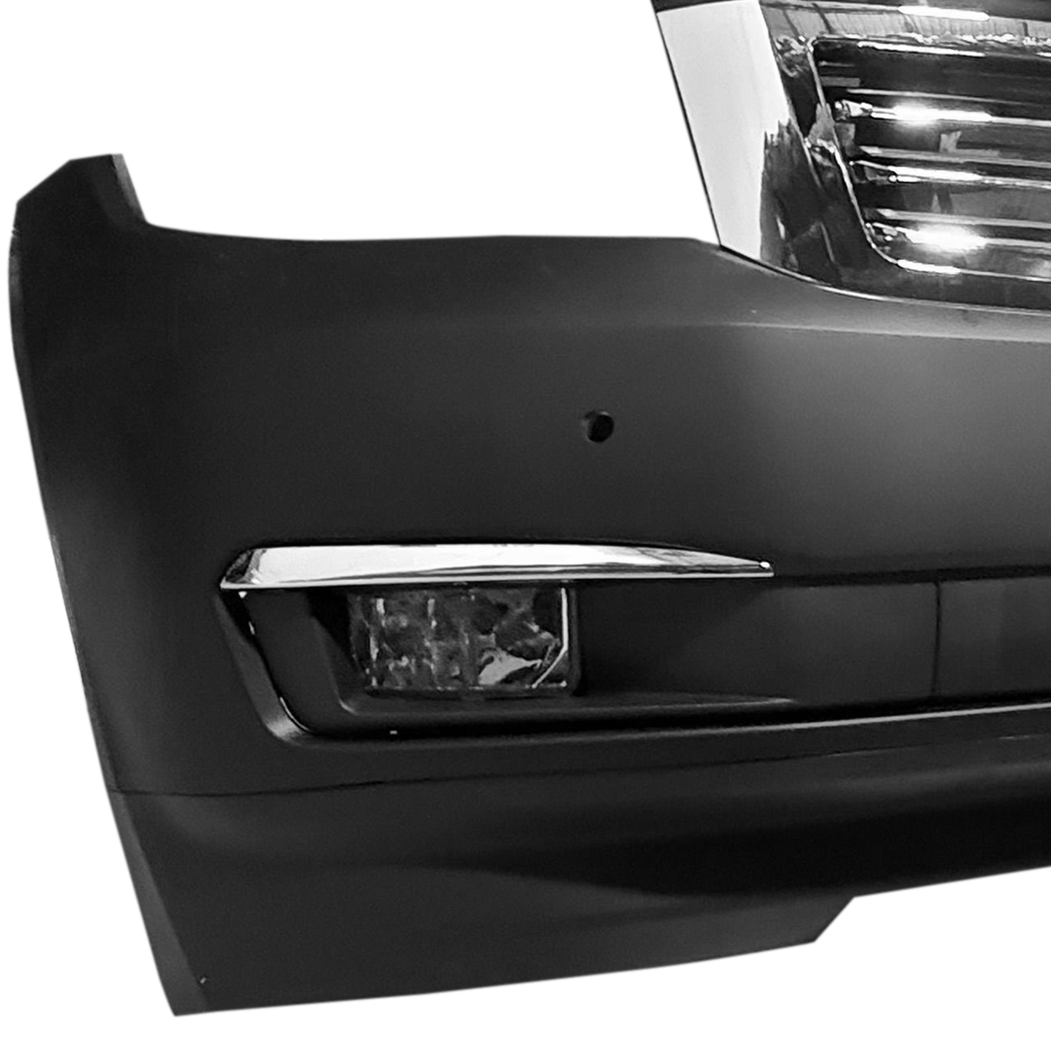 For 2015 2016 2017 2018 2019 2020 Chevy Tahoe Suburban Front Bumper with Grilles & Fog Lights Assembly Set