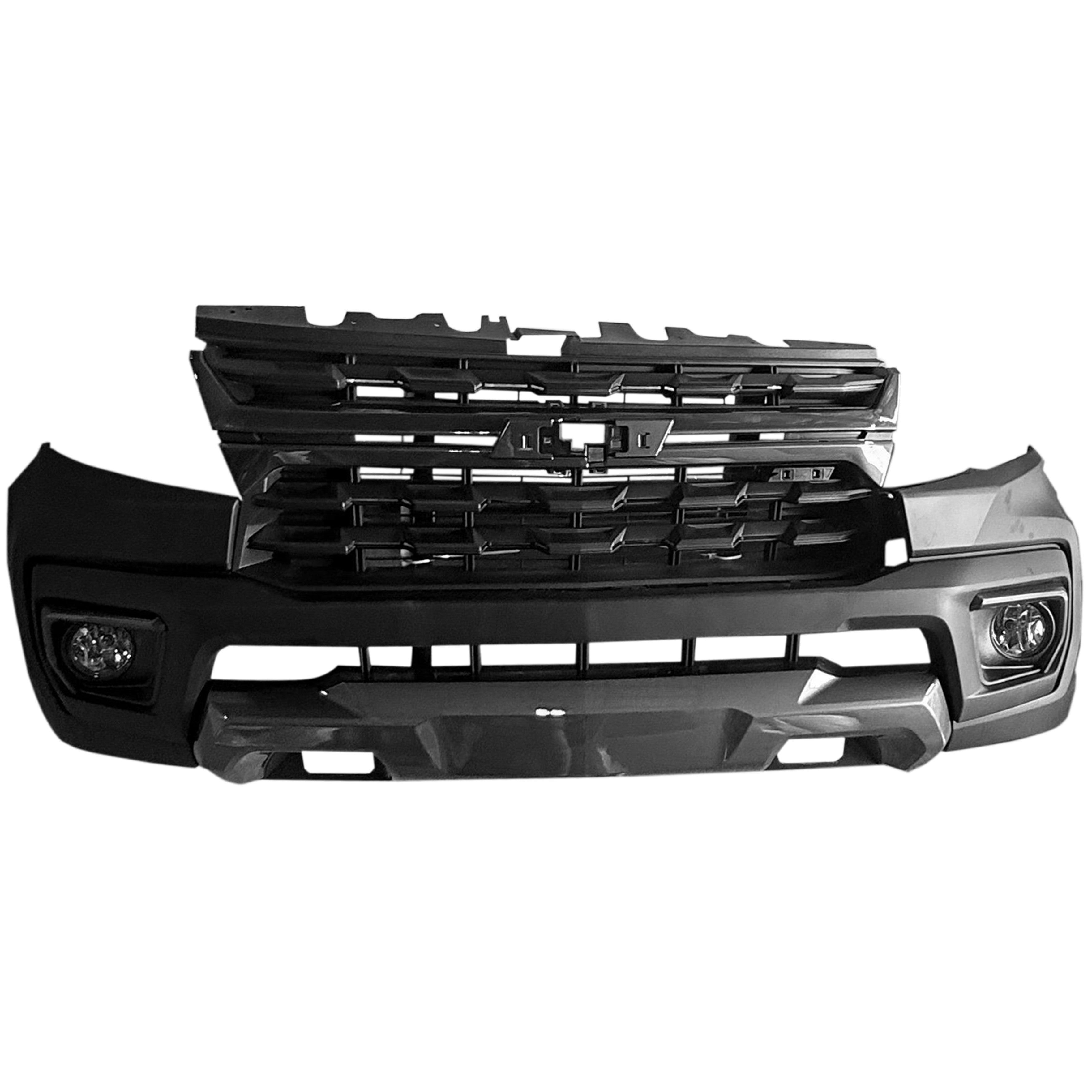 For 2021 2022 Chevy Colorado Front Bumper with Grilles & Fog Lights Assembly Set