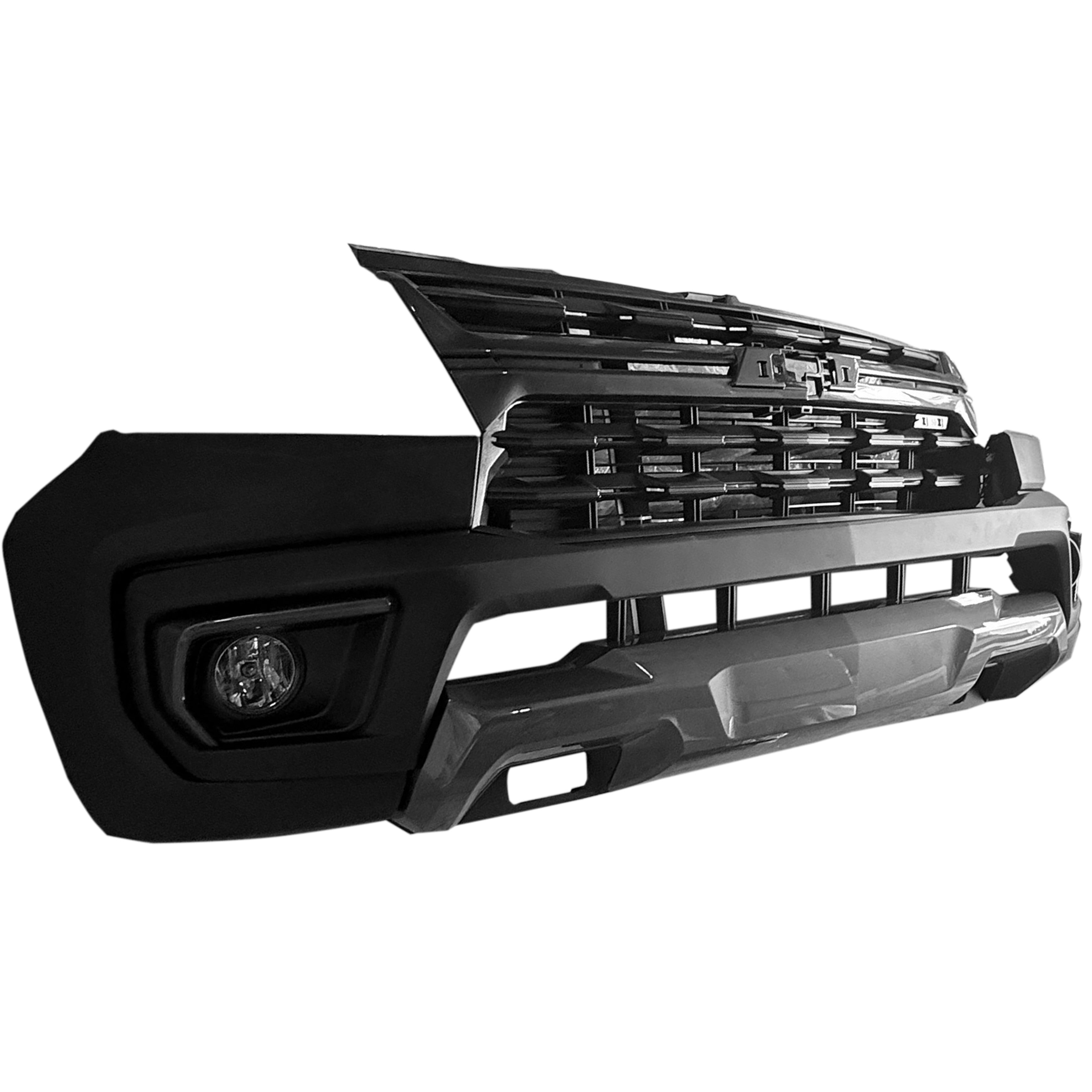 For 2021 2022 Chevy Colorado Front Bumper with Grilles & Fog Lights Assembly Set