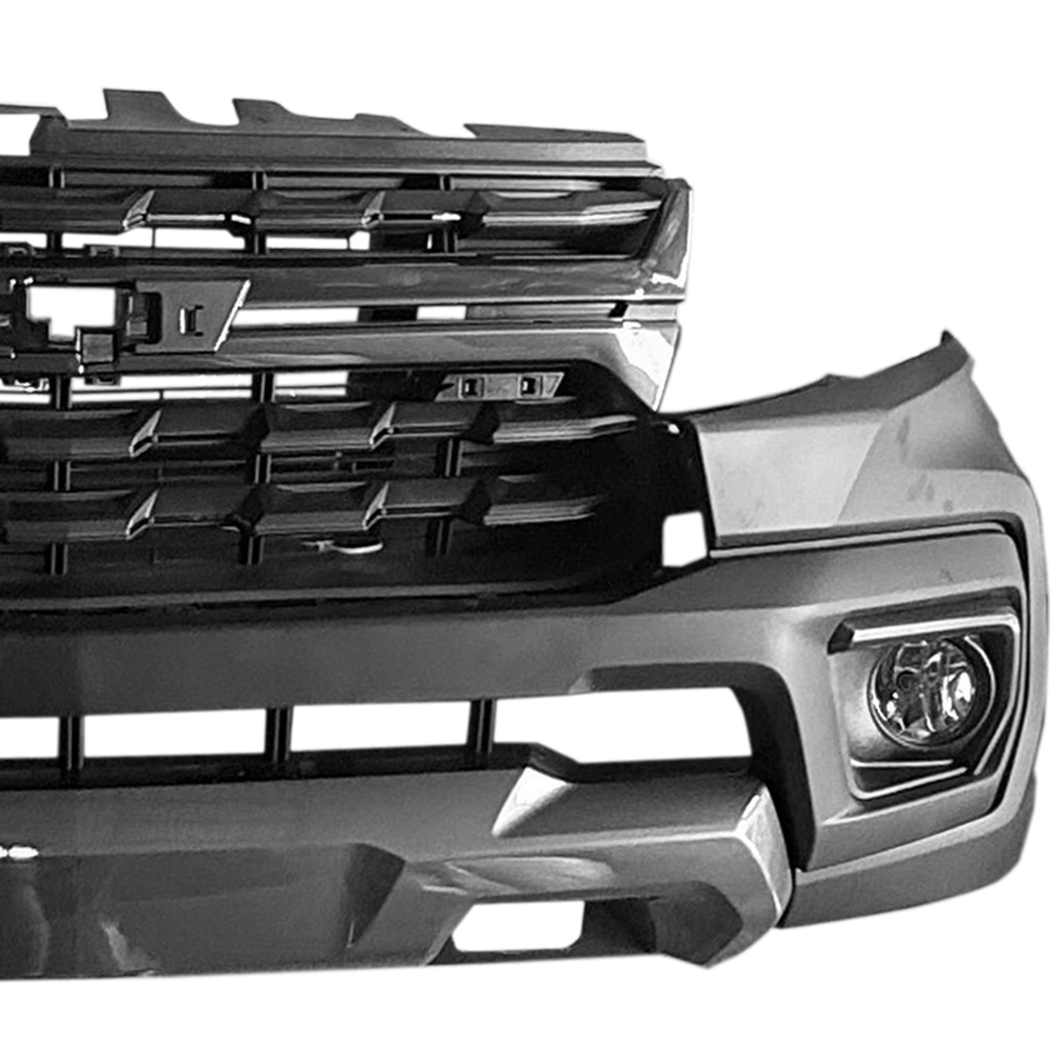 For 2021 2022 Chevy Colorado Front Bumper with Grilles & Fog Lights Assembly Set