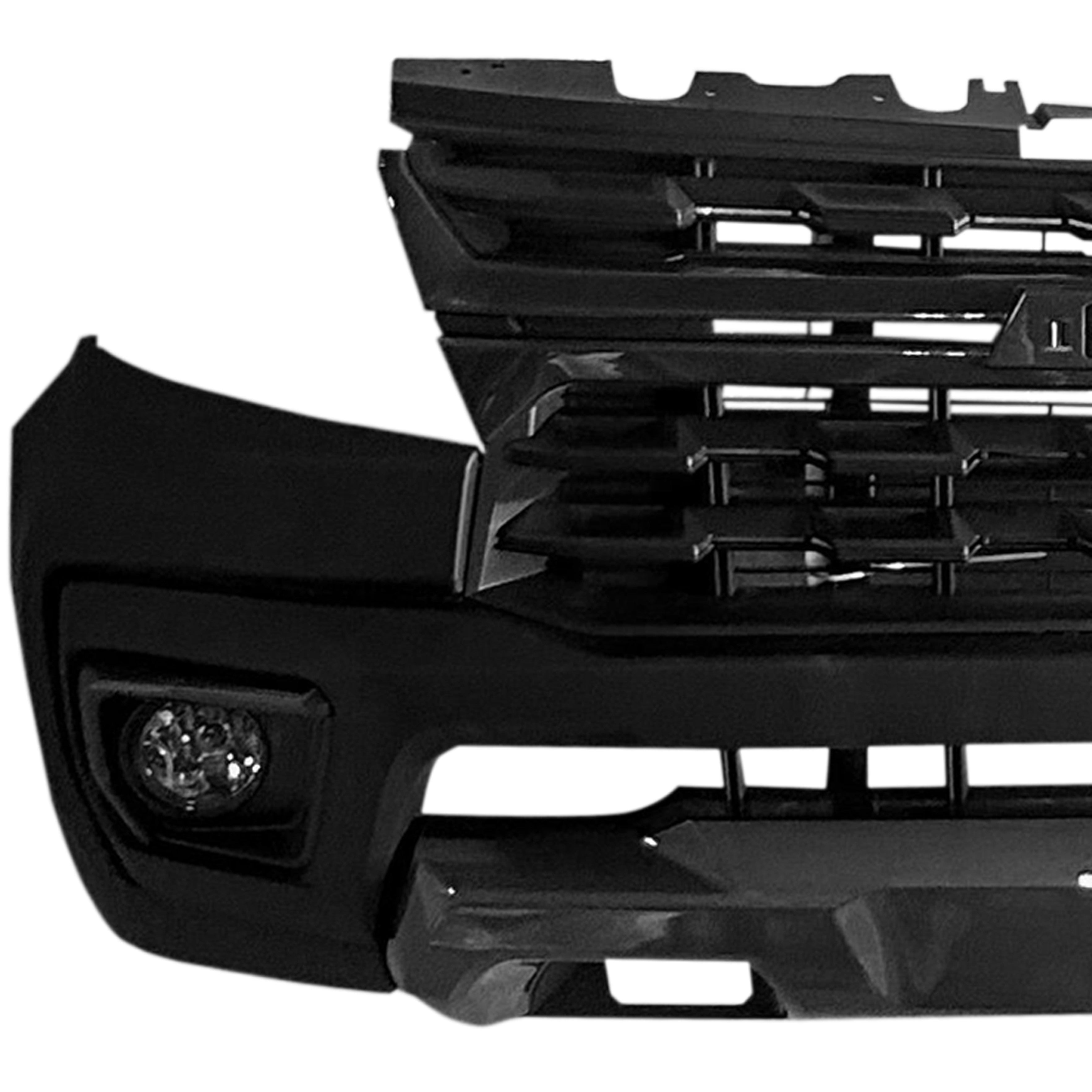 For 2021 2022 Chevy Colorado Front Bumper with Grilles & Fog Lights Assembly Set