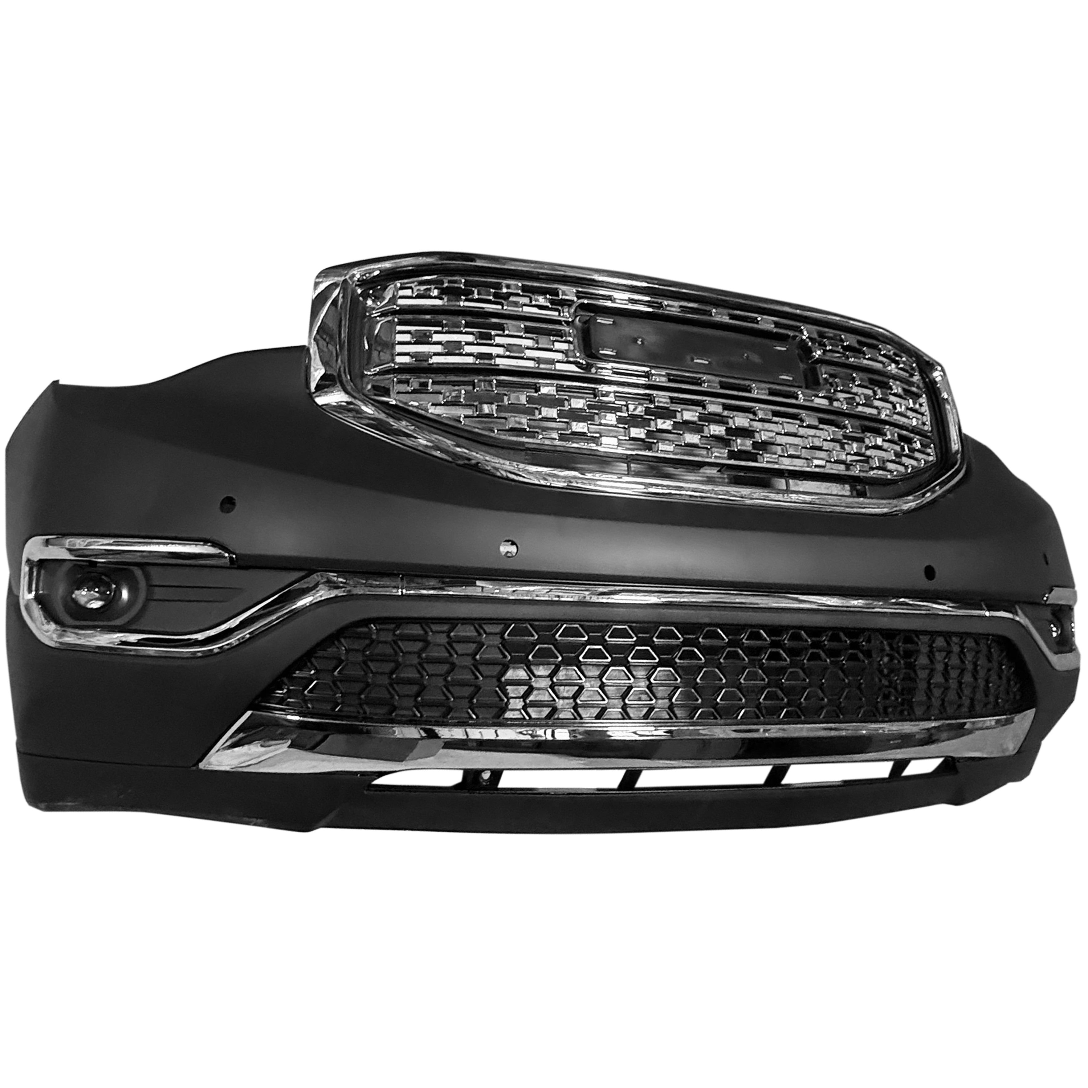 For 2017 2018 2019 GMC Acadia Front Bumper with Grilles & Fog Guard Trim Assembly Set