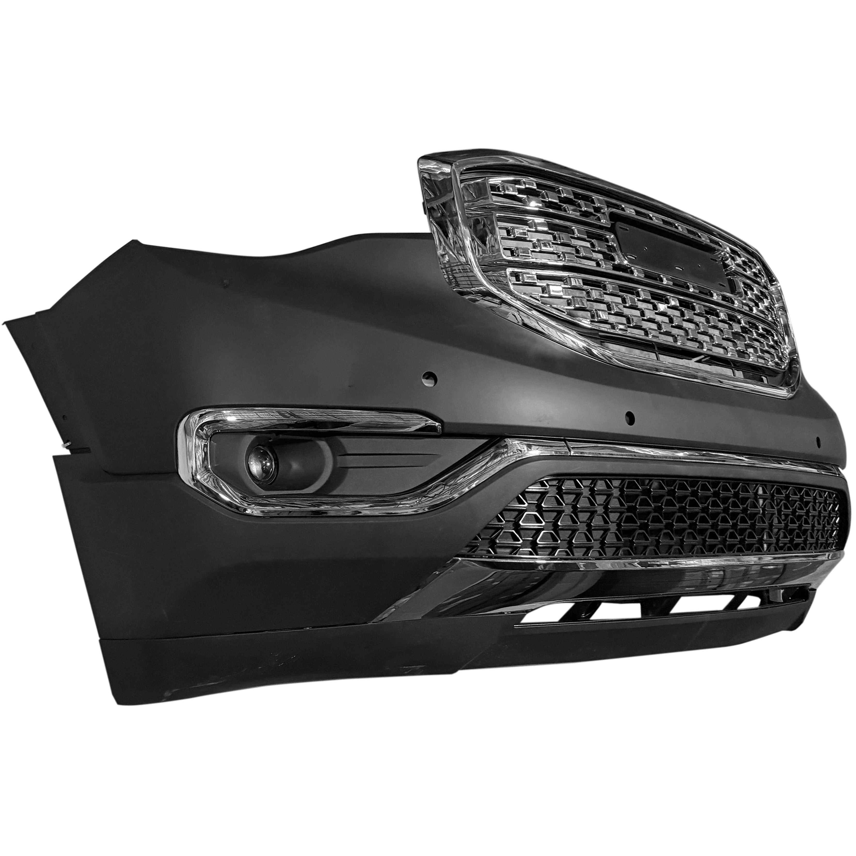 For 2017 2018 2019 GMC Acadia Front Bumper with Grilles & Fog Guard Trim Assembly Set