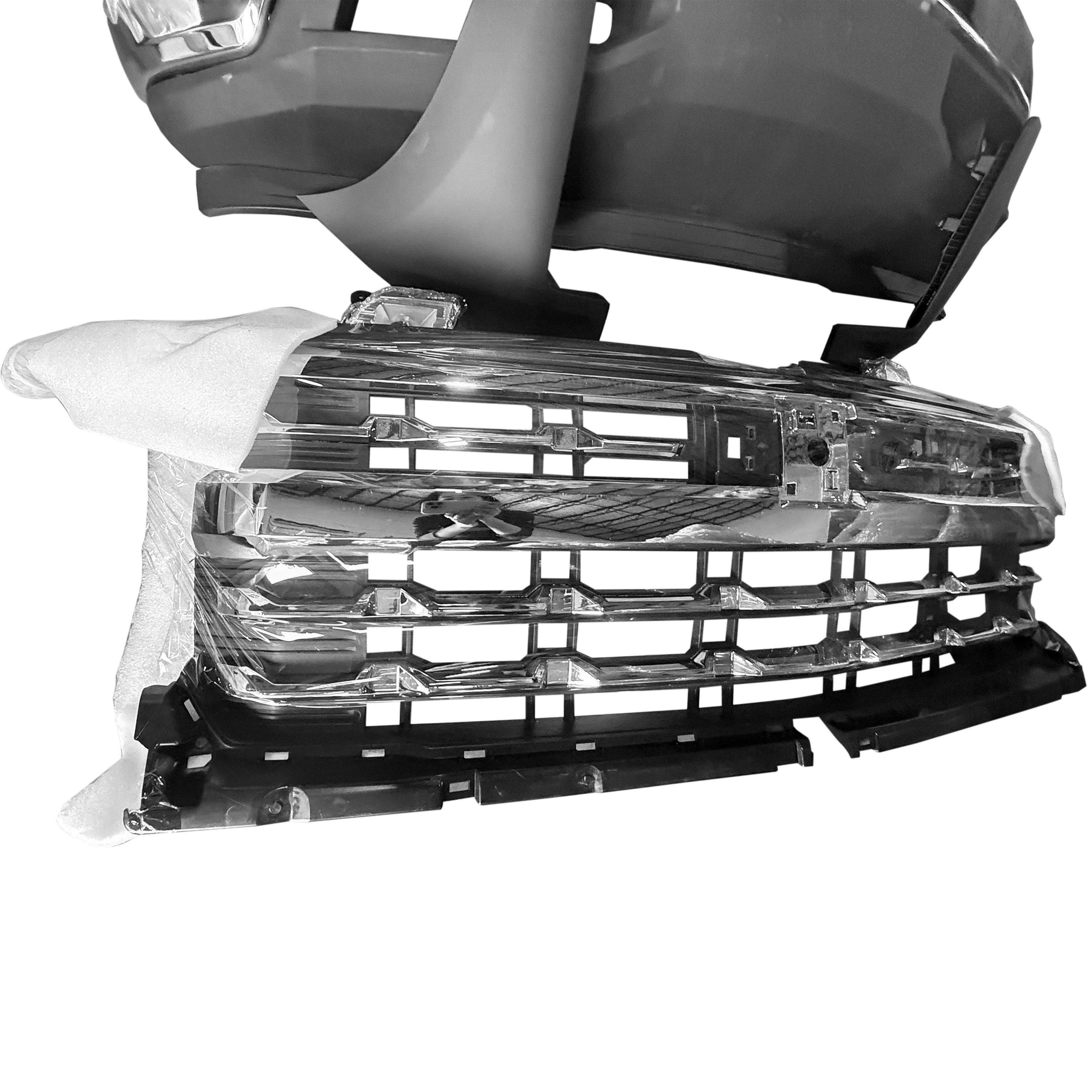 For 2022 2023 2024 Chevy Silverado 1500 Front Bumper with Grilles & Fog Lights Assembly Set