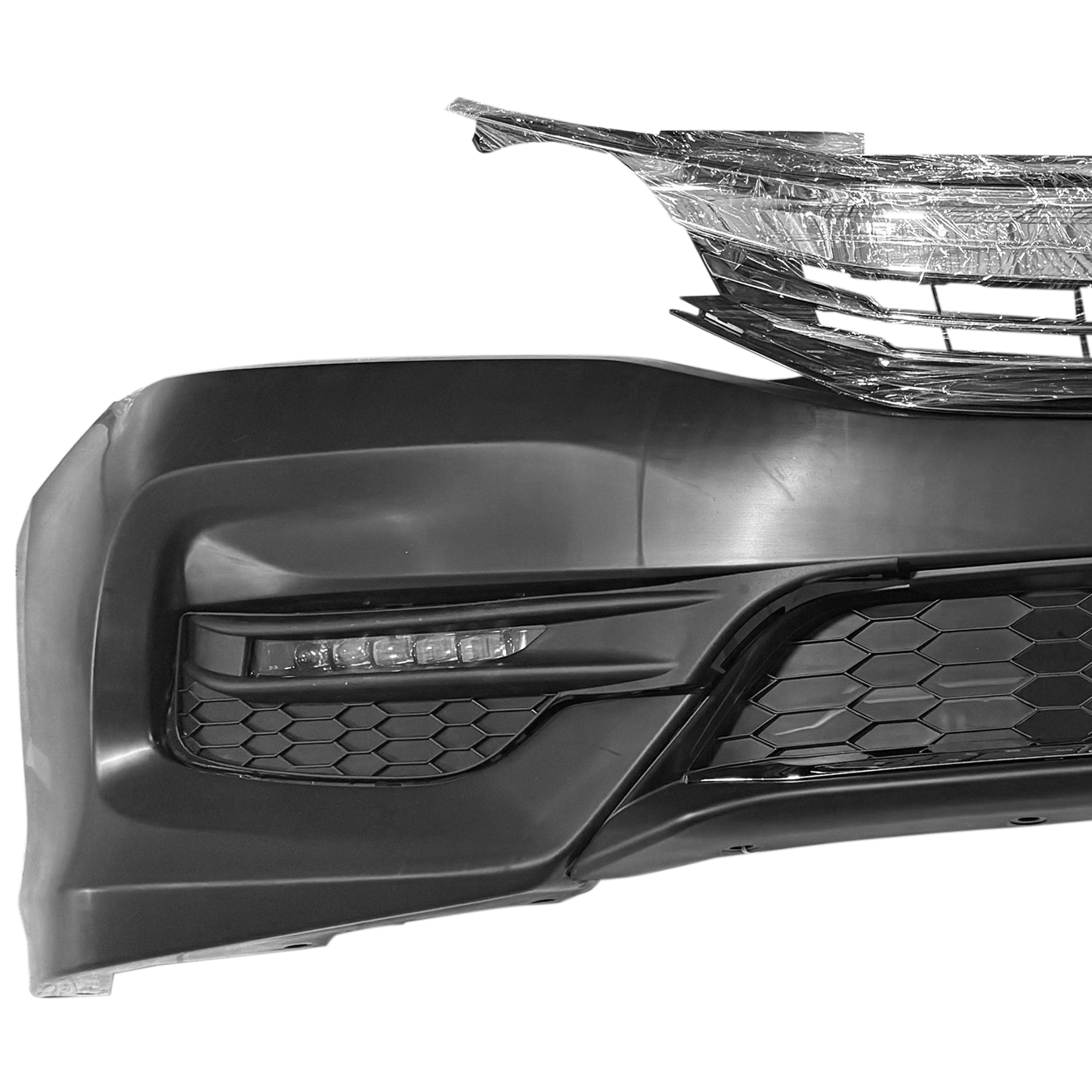 For 2016 2017 Honda Accord Front Bumper with Grilles and Fog Lights Assembly Set