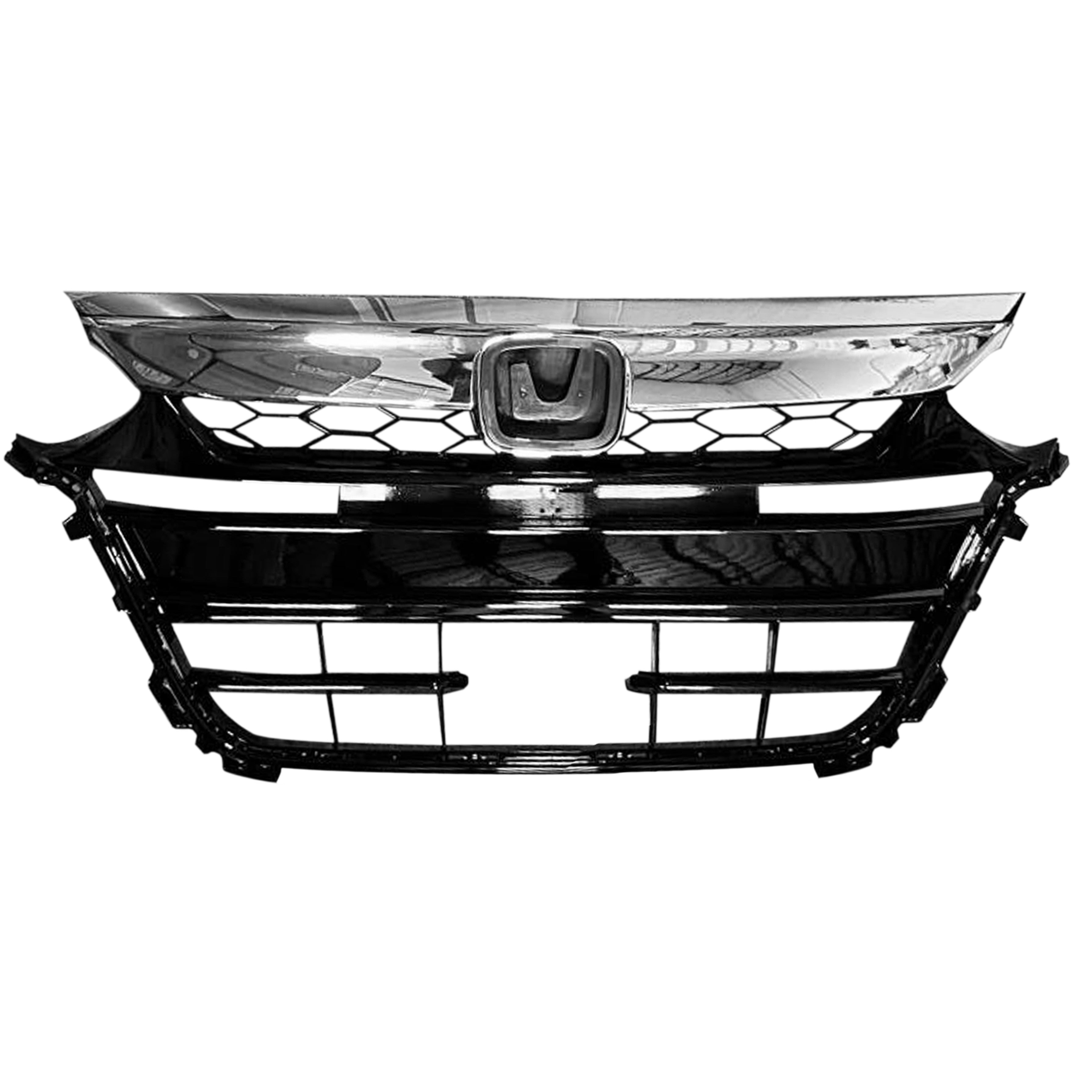 For 2018 2019 2020 Honda Accord Front Bumper with Grilles and Fog Lights Assembly Set