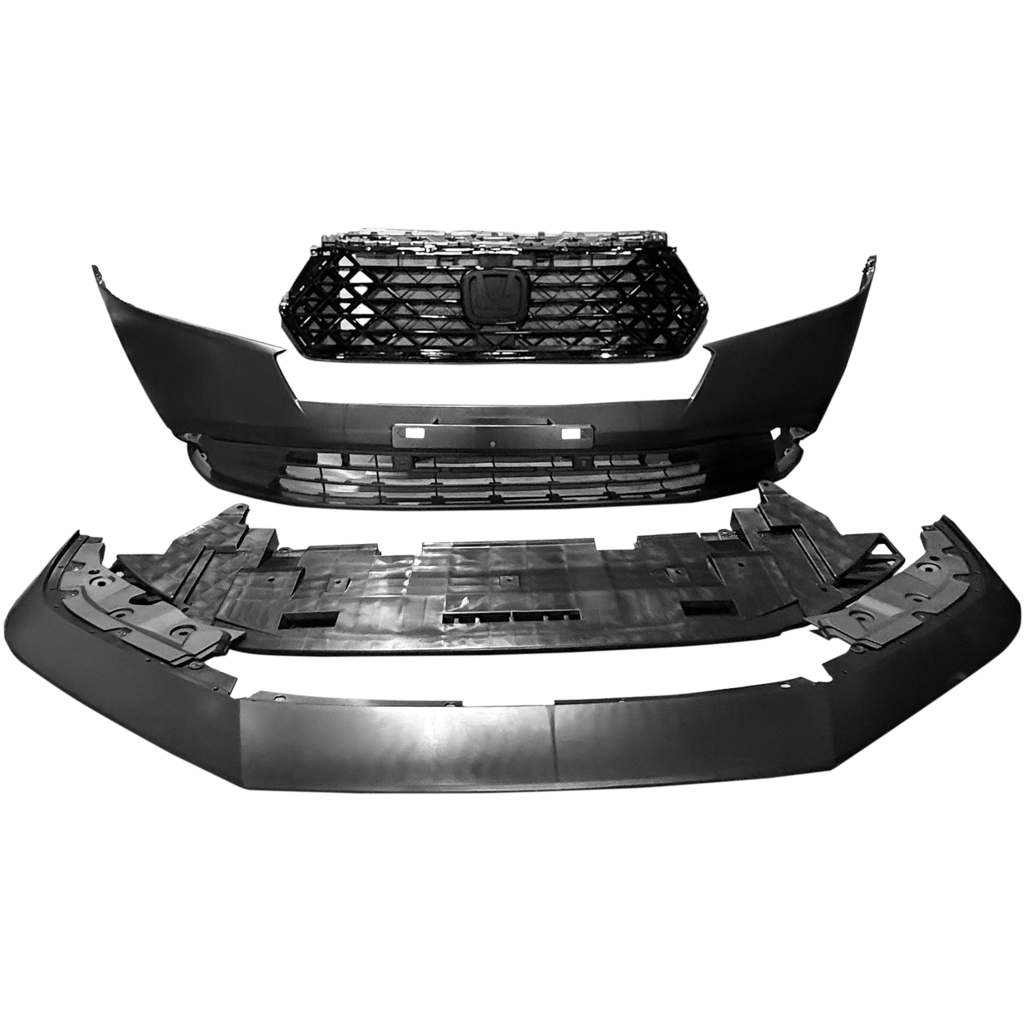 For 2023 2024 2025 Honda Accord Front Bumper with Grilles and Fog Lights Assembly Set