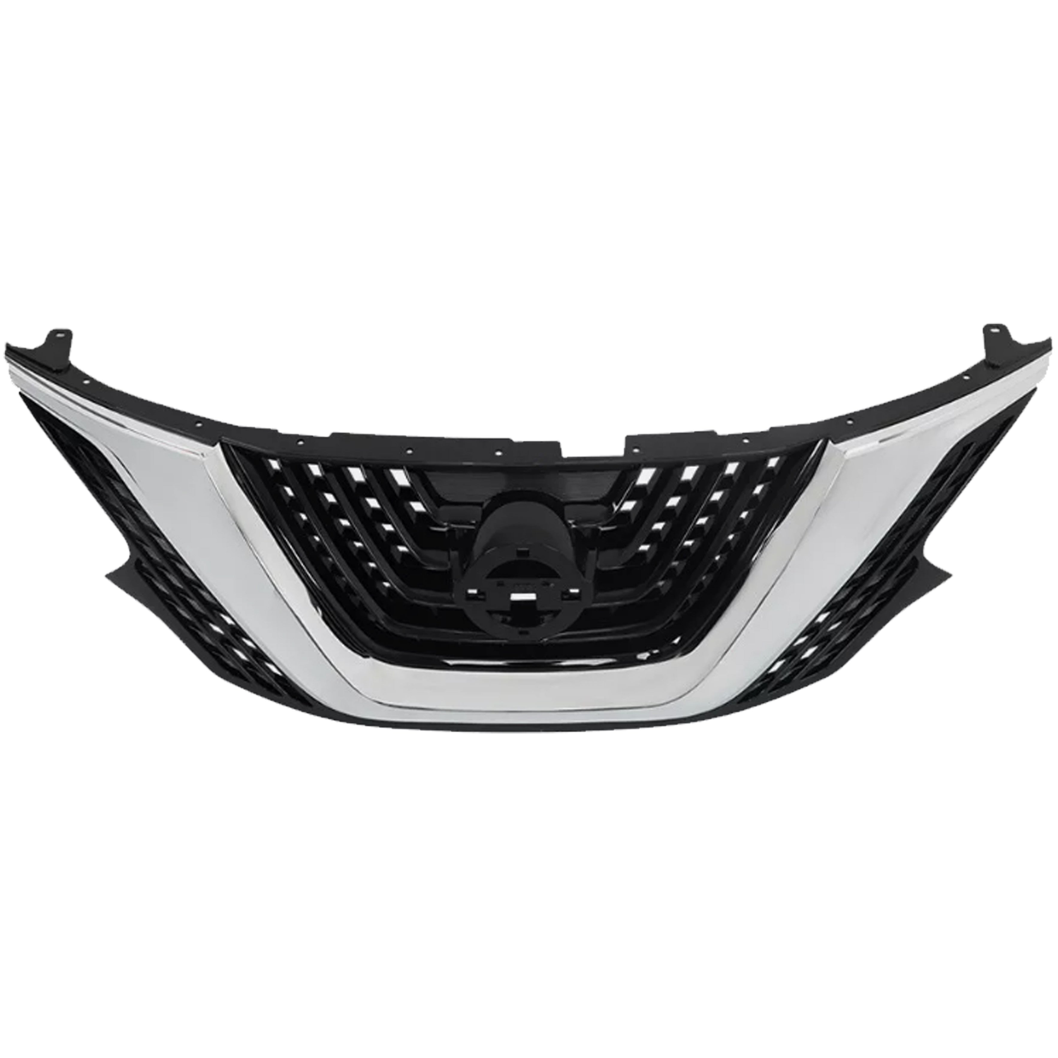 For 2015 2016 2017 2018 Nissan Murano Front Upper Bumper Grille Black with Chrome CM12XS73GL
