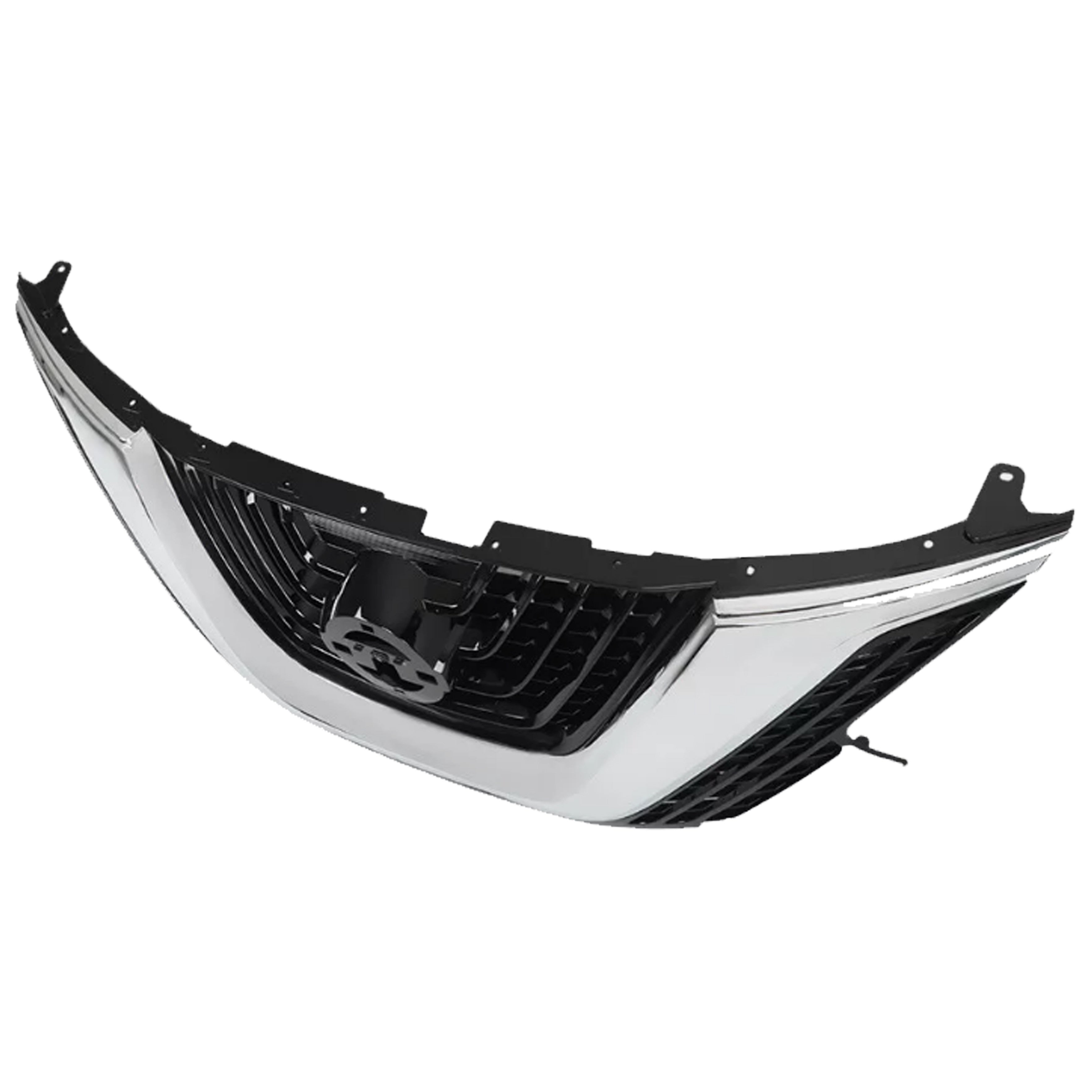 For 2015 2016 2017 2018 Nissan Murano Front Upper Bumper Grille Black with Chrome CM12XS73GL