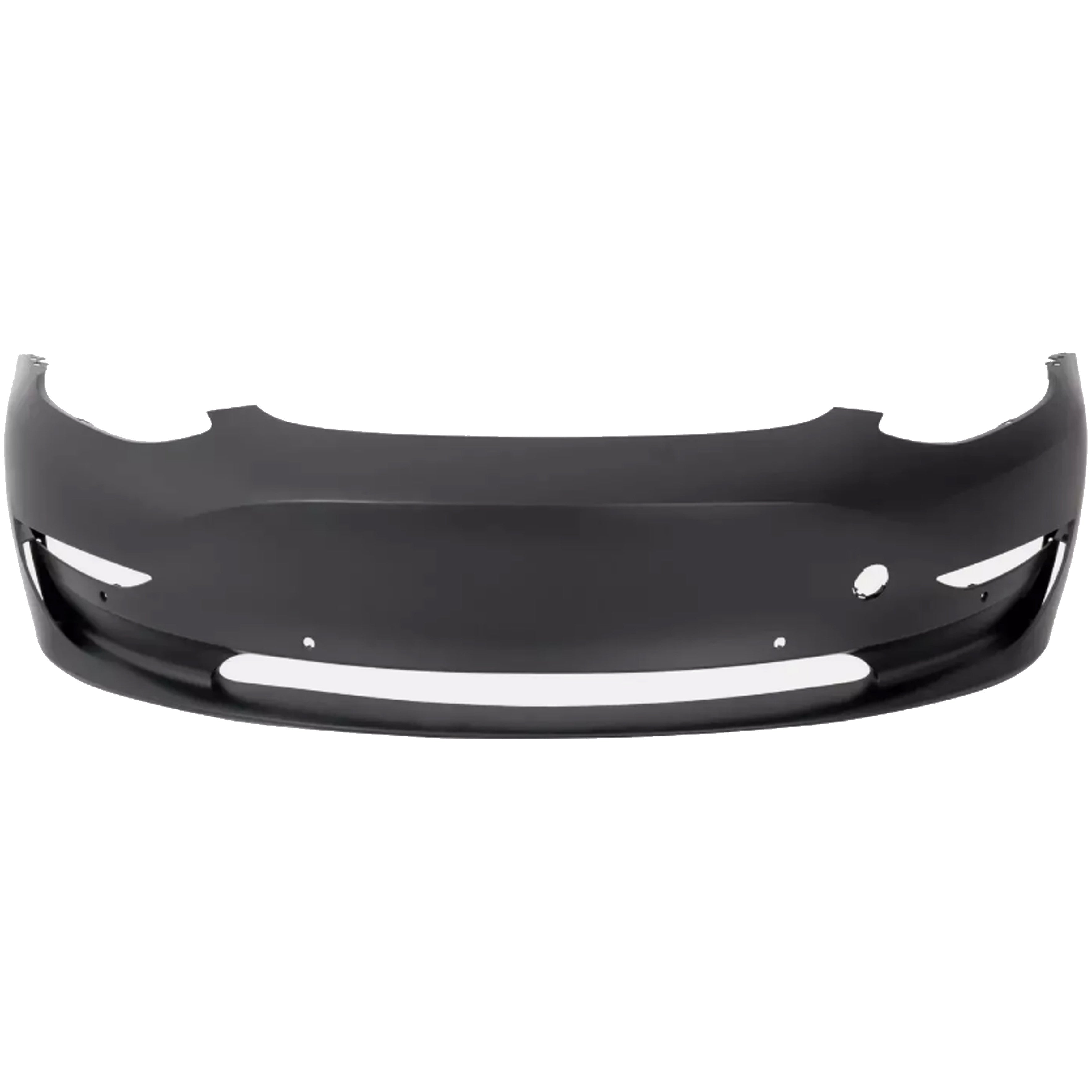 For 2017 2018 2019 2020 2021 2022 2023 Tesla Model 3 Front Bumper with 6 Sensor Holes with Lower Grille Assembly Set