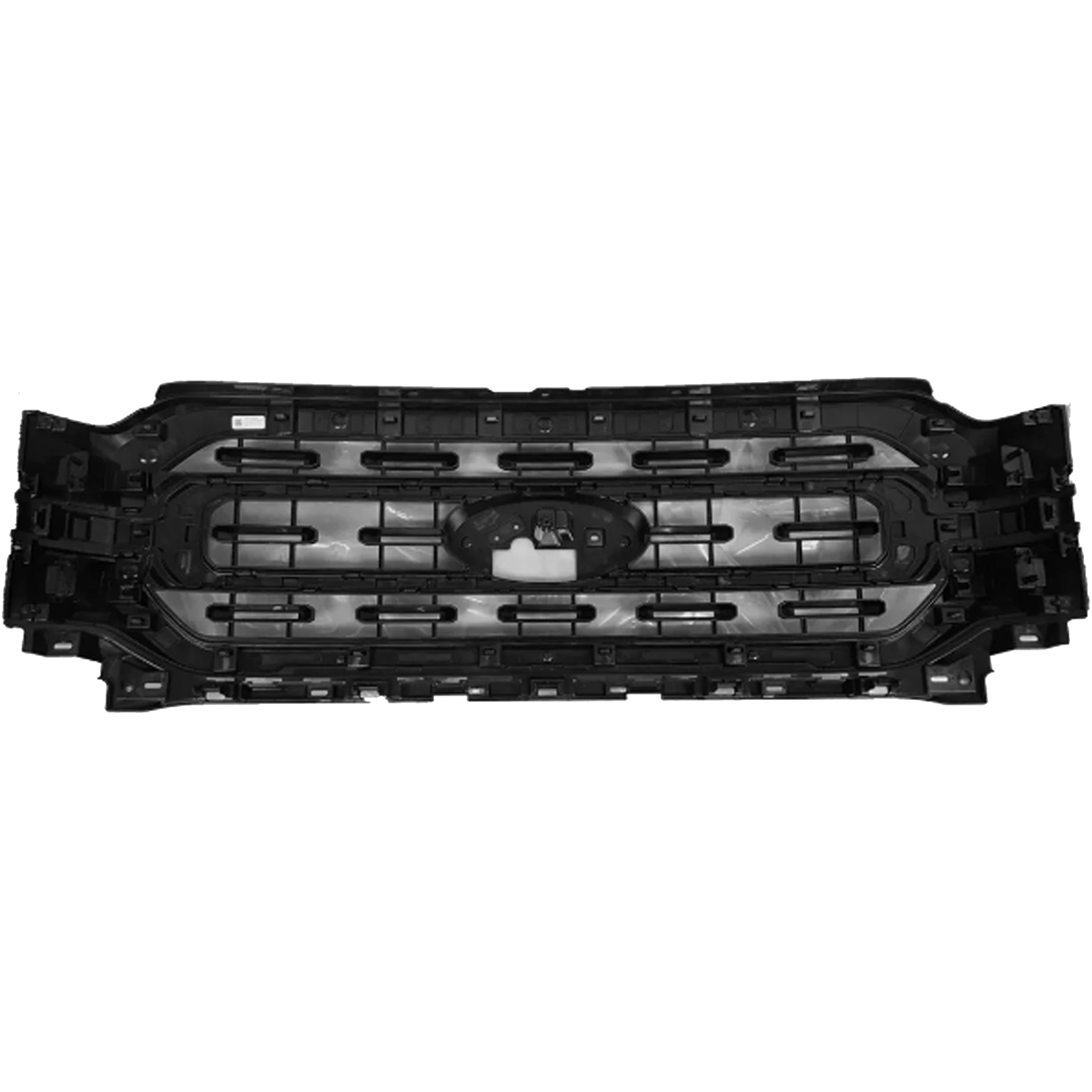For 2021 2022 2023 2024 Ford F150 F-150 Front Bumper Pick-Up Grill Grille Black Gloss XLT Style Assembly ML3Z8200DA