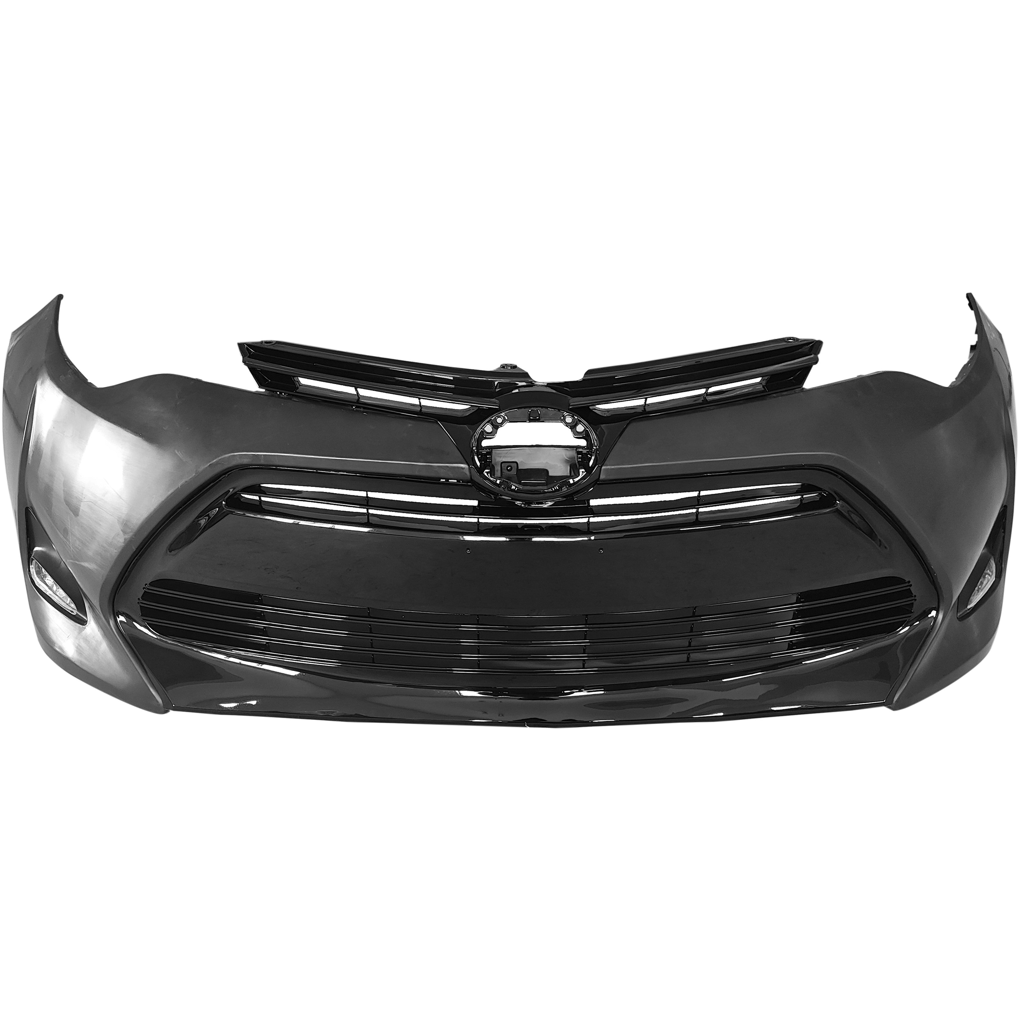For 2017 2018 2019 Toyota Corolla LE Sedan Front Bumper with Grilles and Fog Lights Assembly Set
