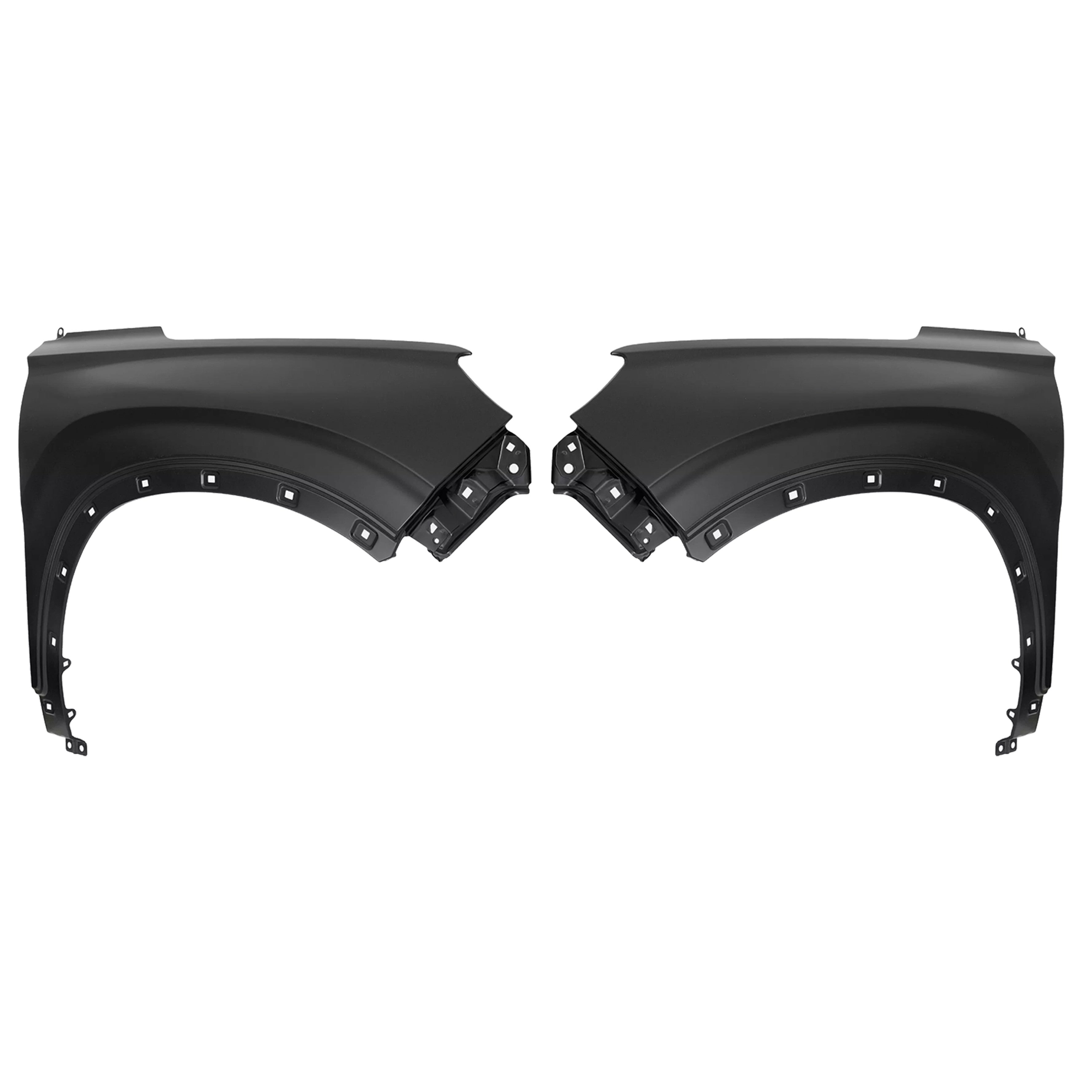 For 2019 2020 2021 Hyundai Santa Fe Front Complete Bumper Grille Cover, Headlights, Radiator Support, Hood and Fender Assembly Set