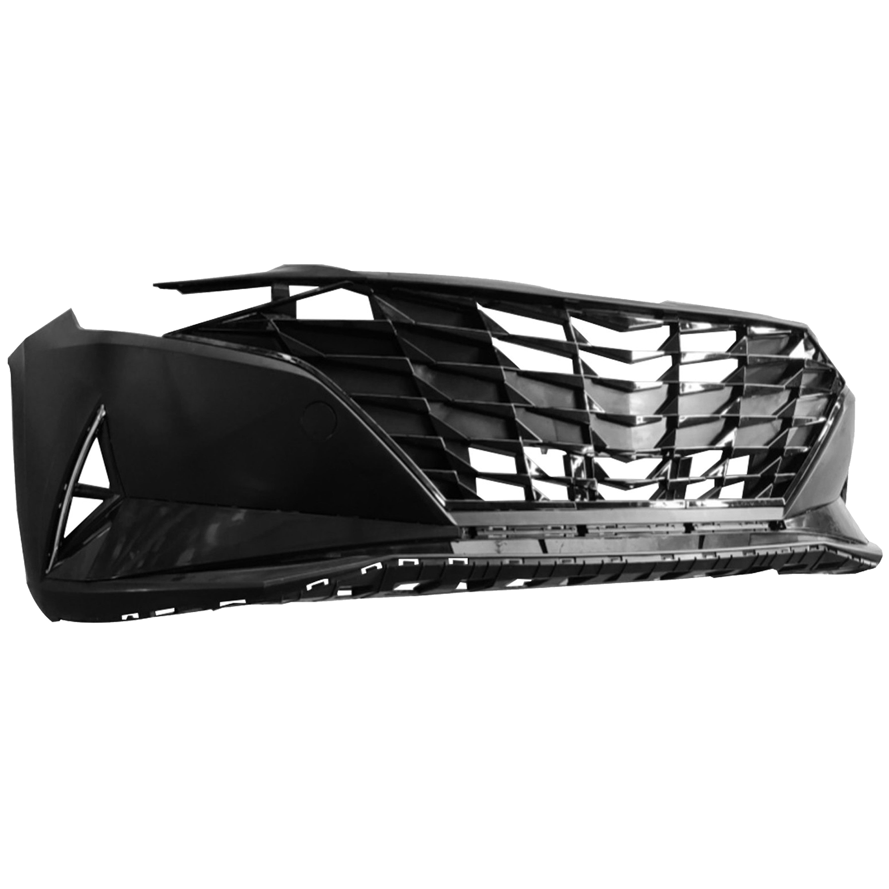 For 2021 2022 Hyundai Elantra Front Bumper Grille Cover, Headlights, Fender and Hood Assembly Set