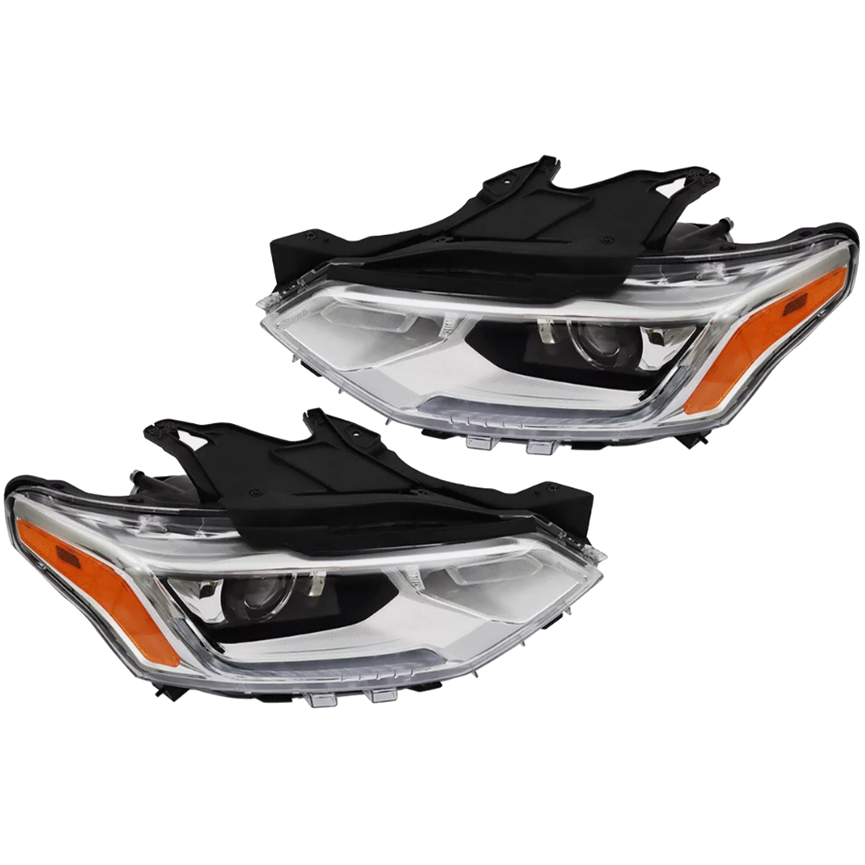 For 2018 2019 2020 2021 Chevrolet Traverse Headlight LED Assembly Left Right Driver Passenger Pair Set 2Pcs