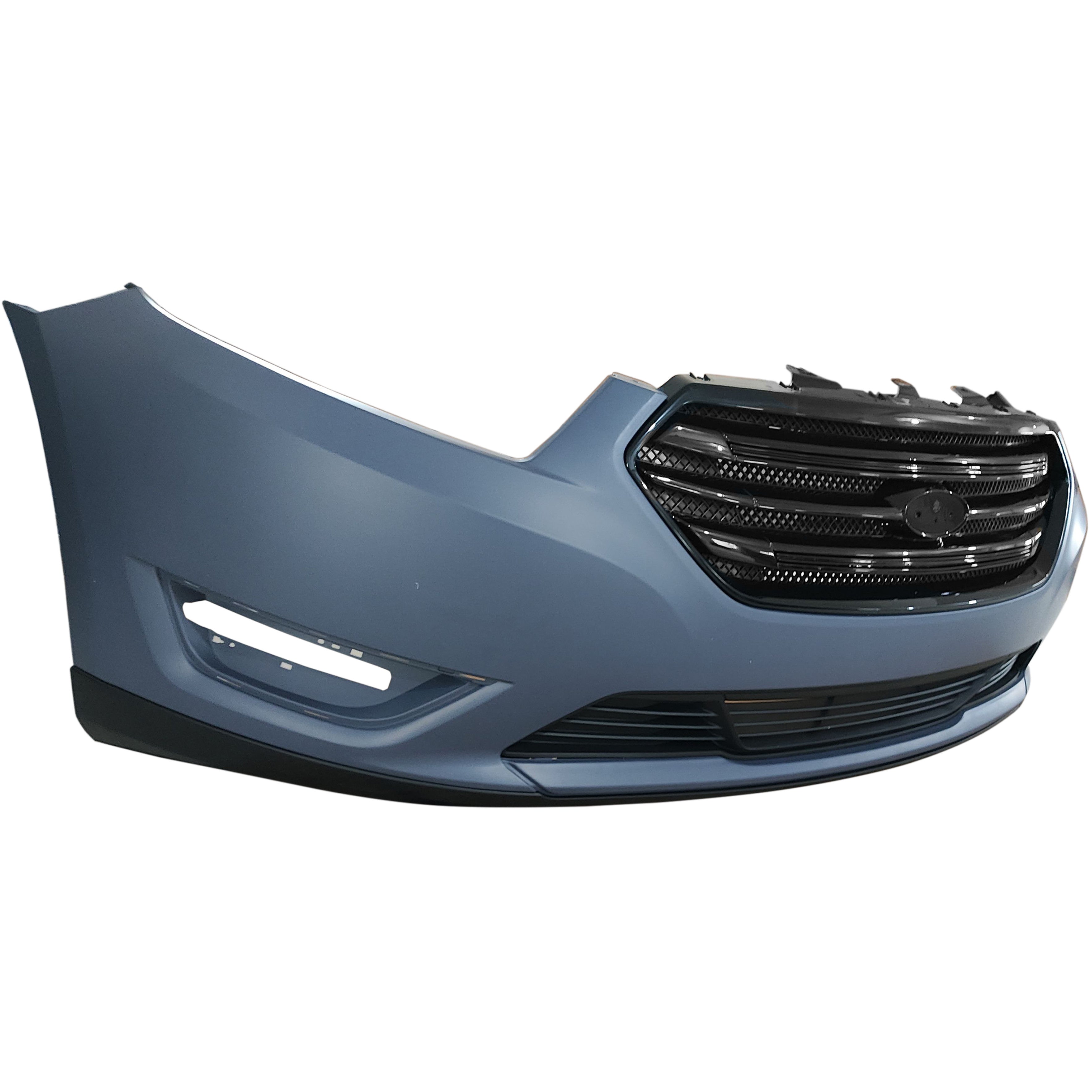 For 2013 2014 2015 2016 2017 2018 2019 Ford Taurus Front Bumper with Grilles Assembly Set