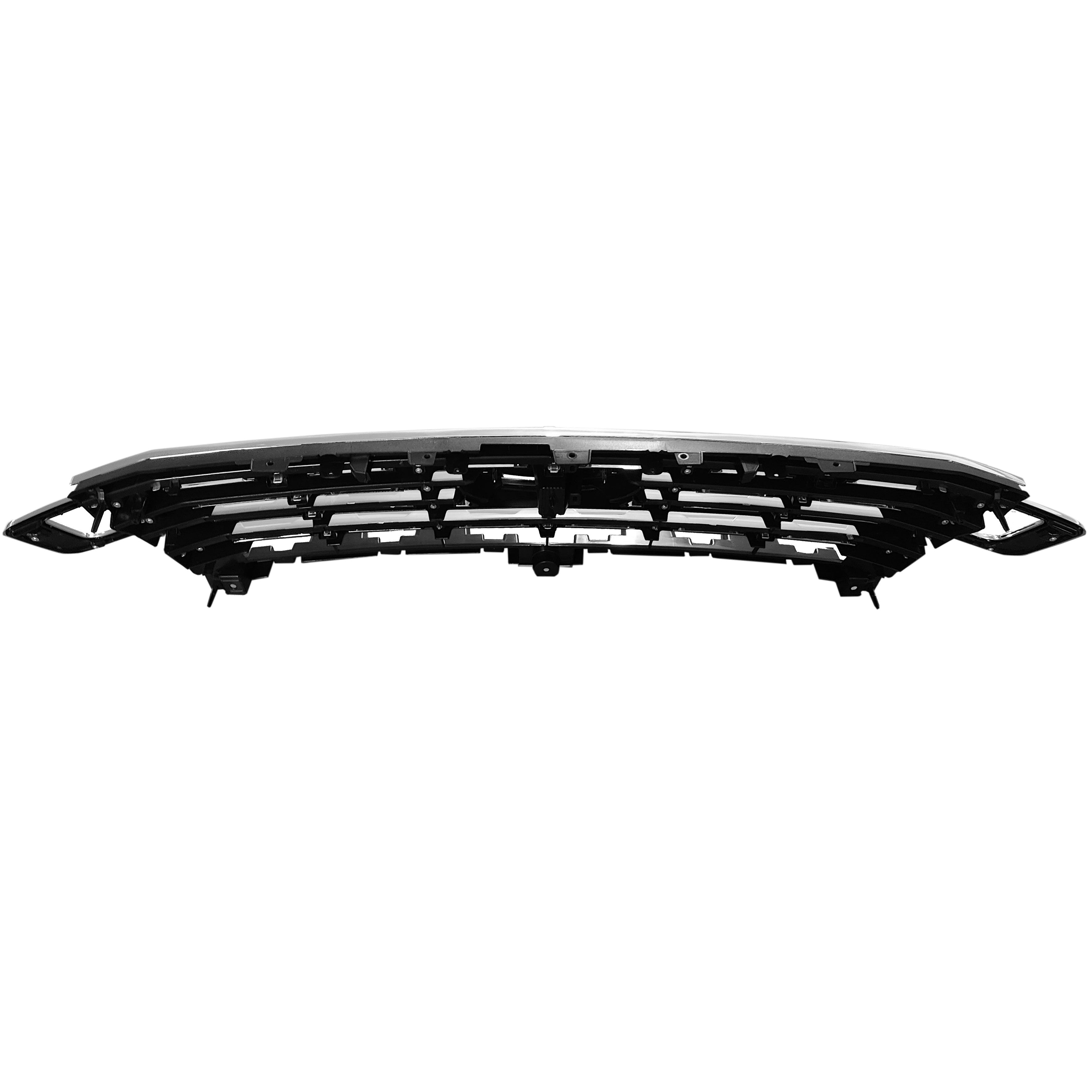 For 2018 2019 2020 2021 Ford Expedition Front Upper Bumper Grille Grill Factory Black Assembly