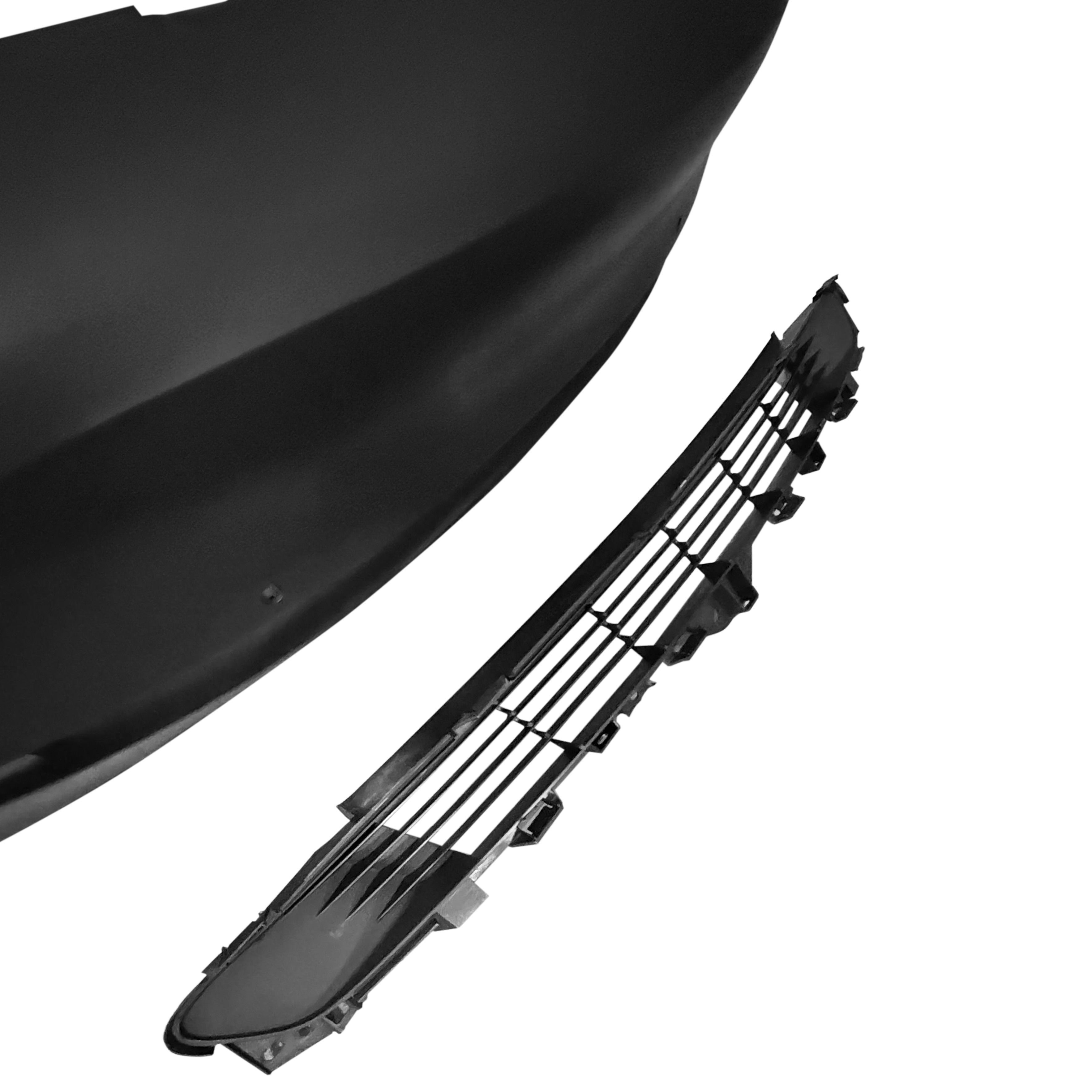 For 2017 2018 2019 2020 2021 2022 2023 Tesla Model 3 Front Bumper Cover With No Sensor Holes with Lower Grille Assembly