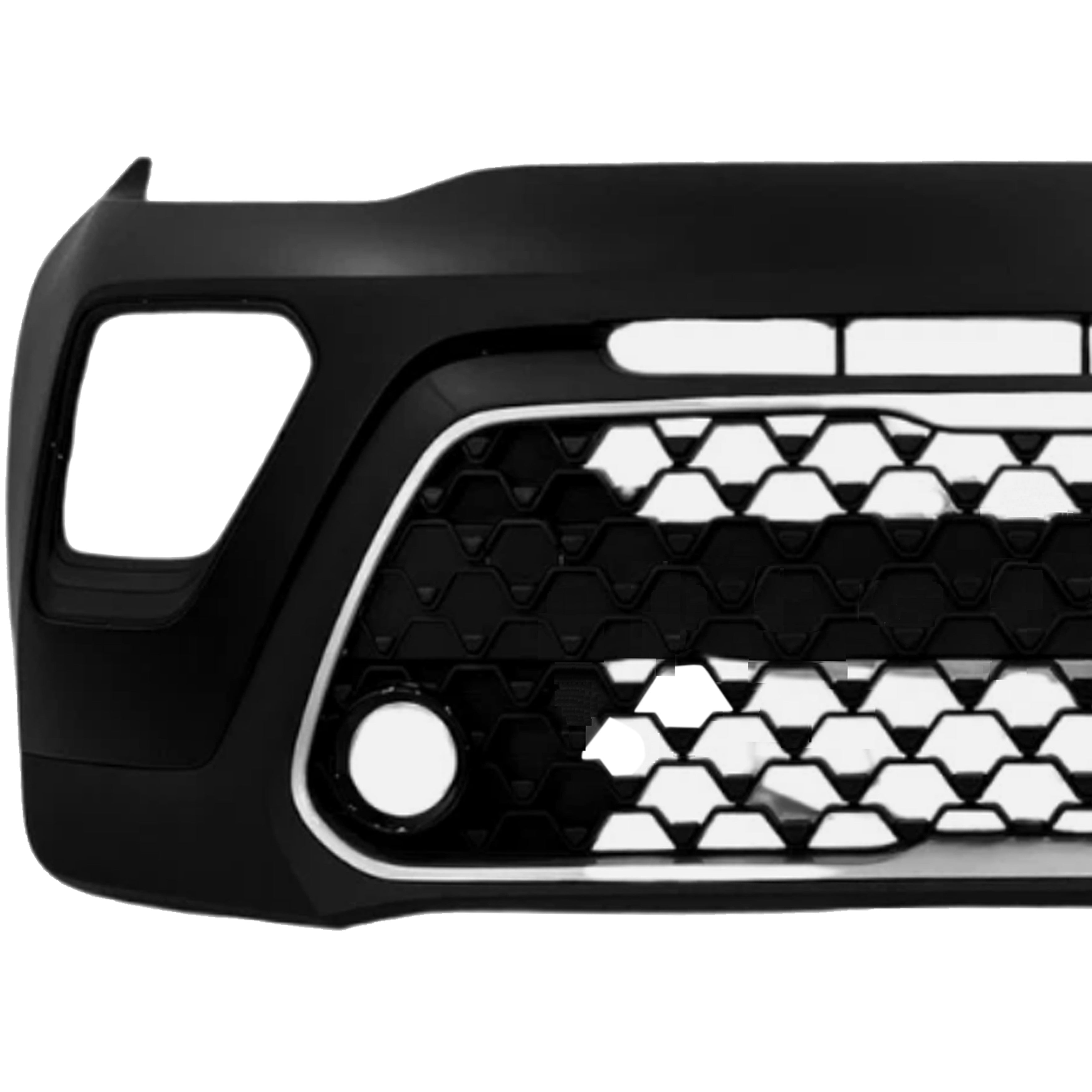 For 2020 2021 2022 Kia Soul Front Bumper with Lower Upper Grille Complete Set Assembly