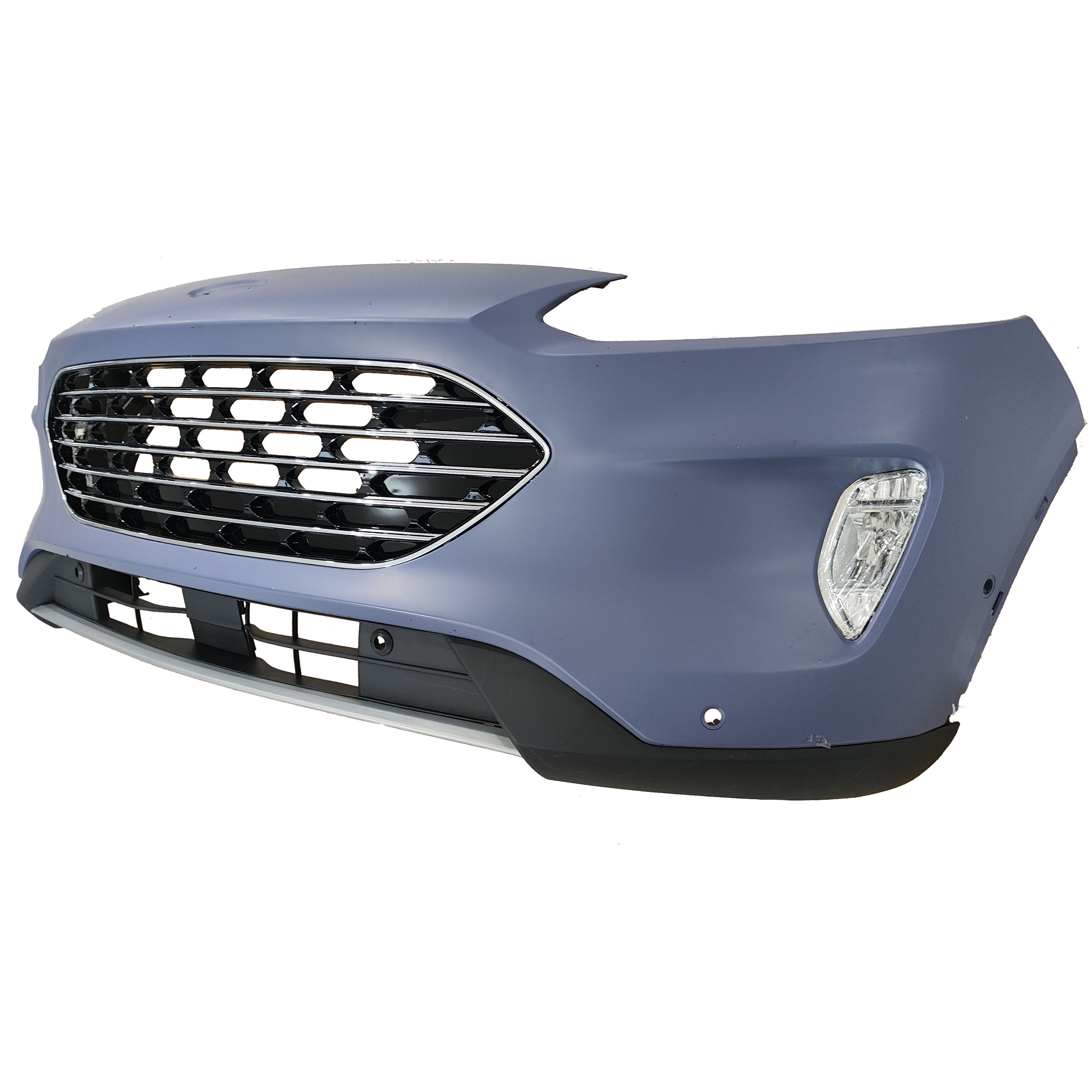 For 2020 2021 2022 Ford Escape Front Bumper with Sensor Holes & Fog Covers Complete Set Aftermarket Assembly