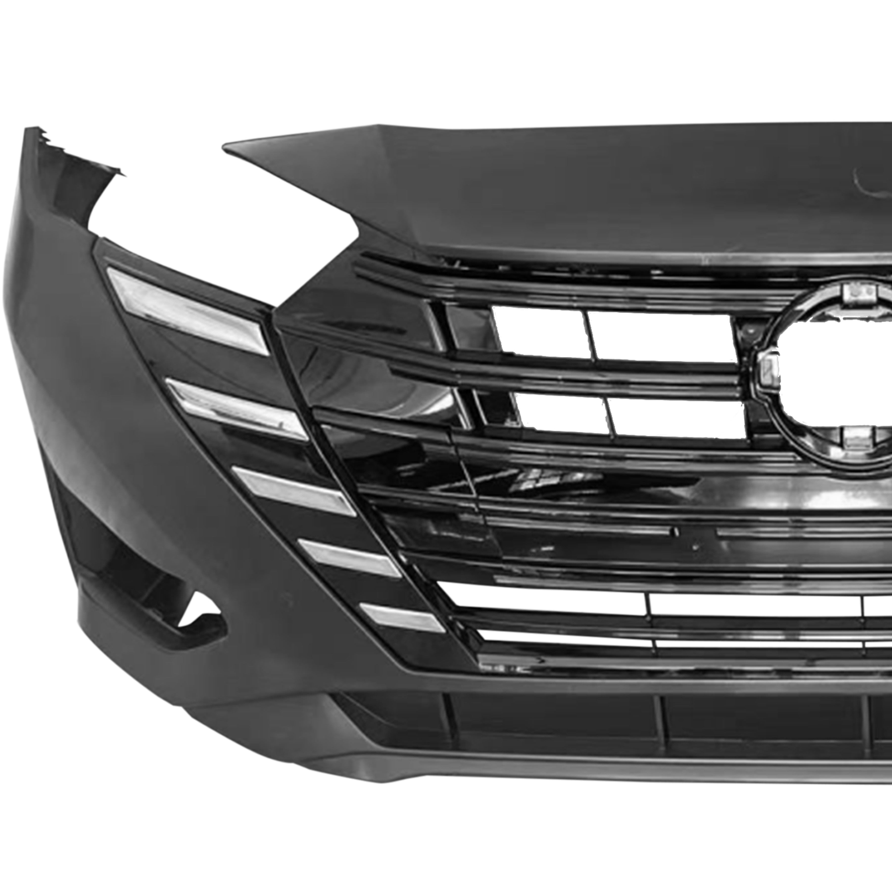 For 2023 2024 2025 Nissan Versa Front Bumper with Grille Complete Set Aftermarket Assembly