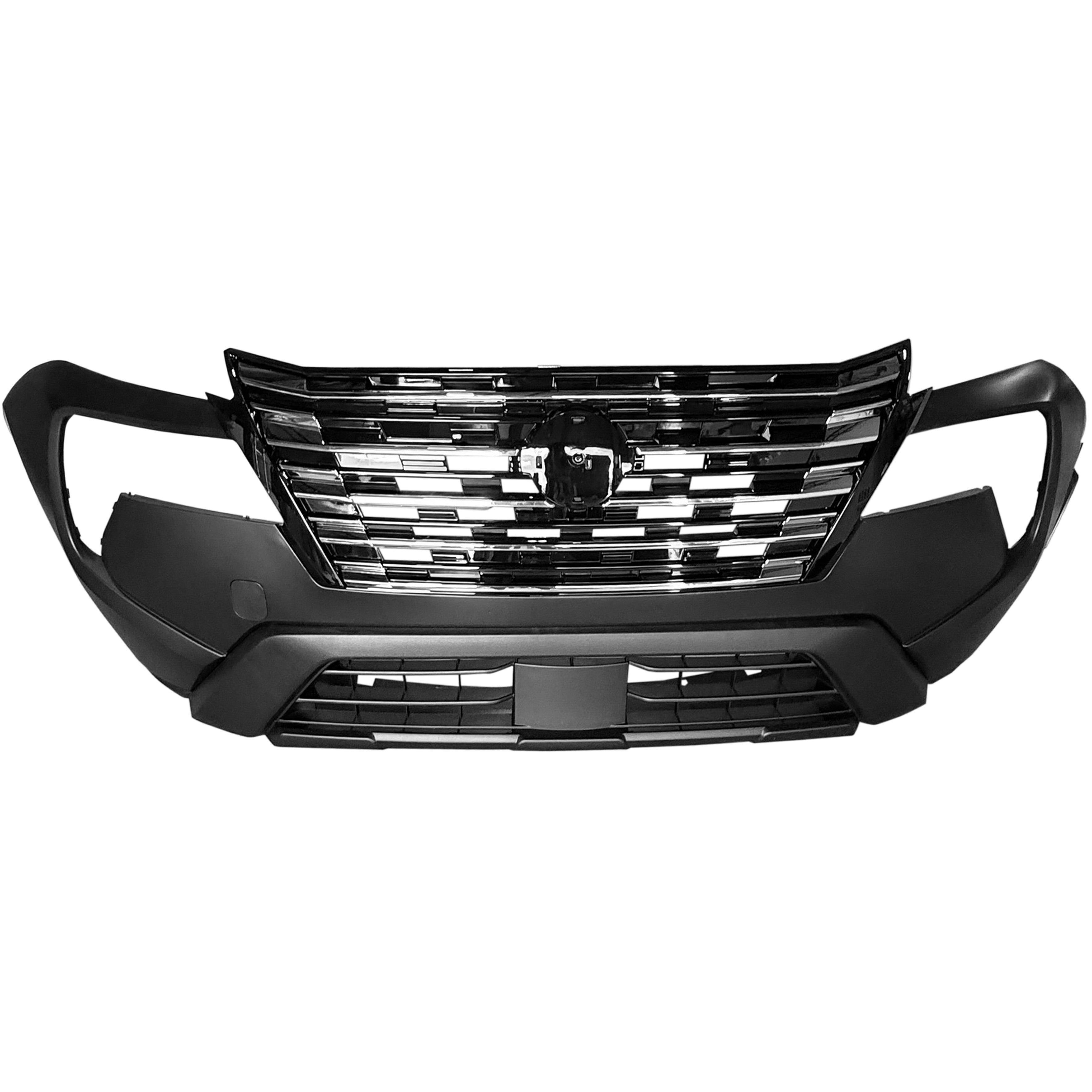 For 2024 2025 Nissan Rogue Front Bumper with Grille Complete Set Aftermarket Assembly