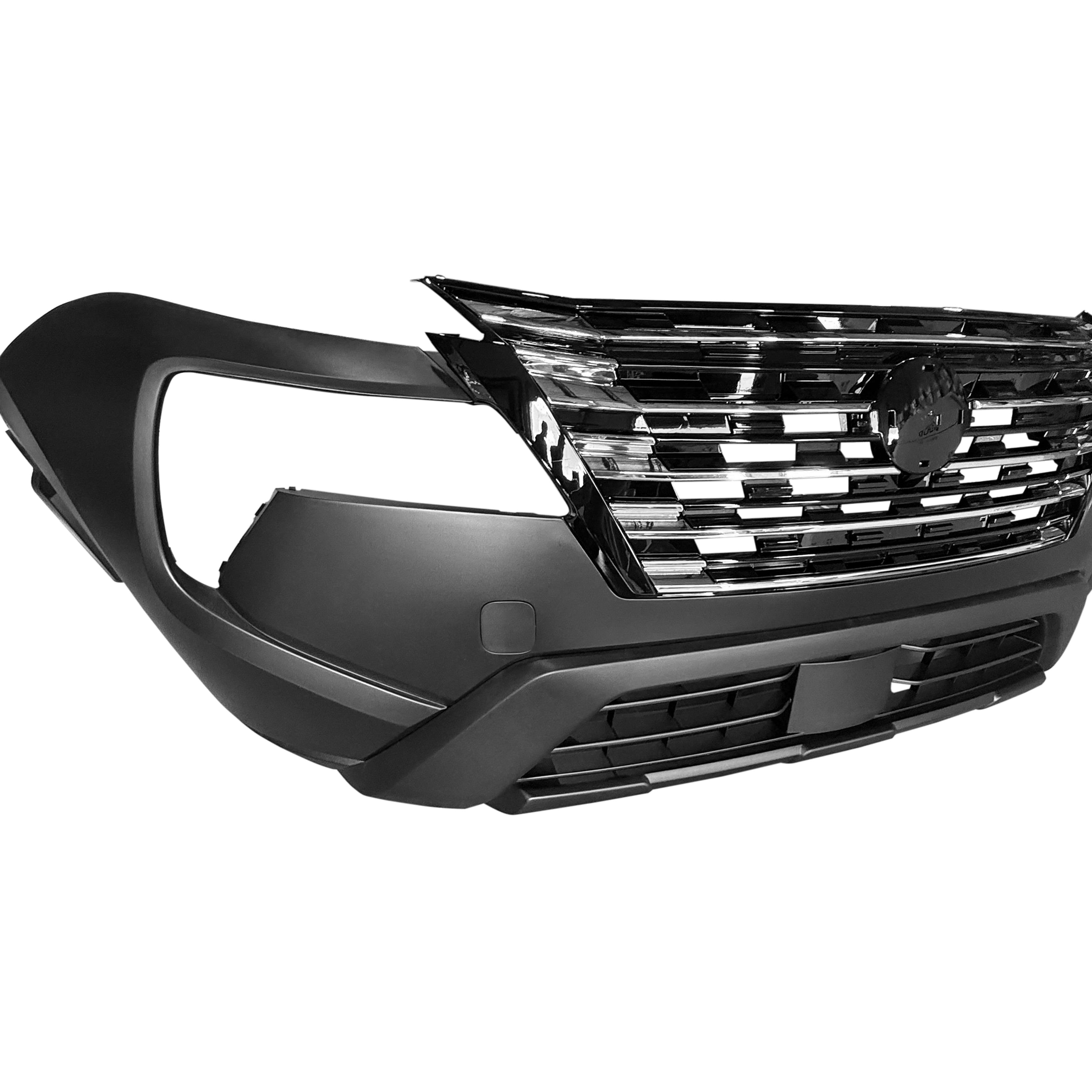 For 2024 2025 Nissan Rogue Front Bumper with Grille Complete Set Aftermarket Assembly