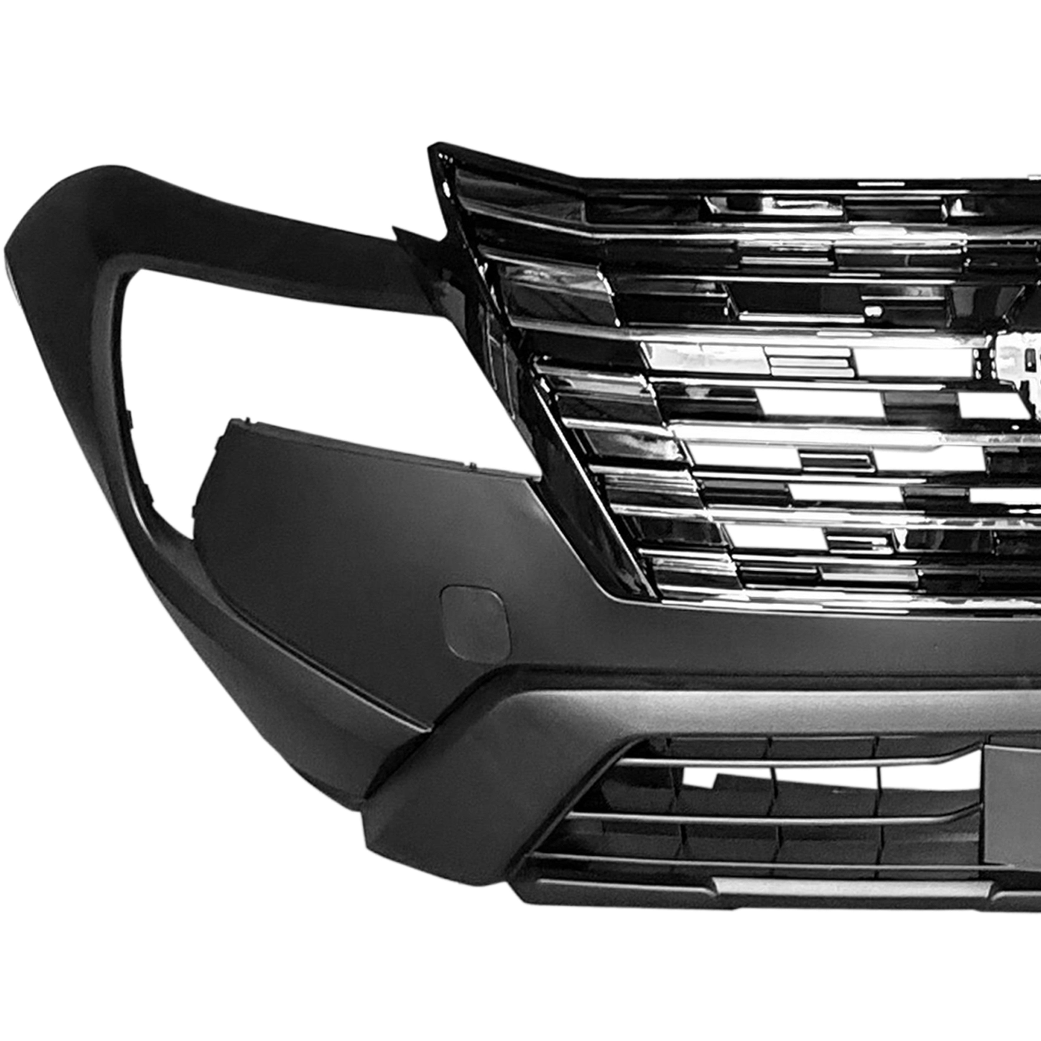 For 2024 2025 Nissan Rogue Front Bumper with Grille Complete Set Aftermarket Assembly