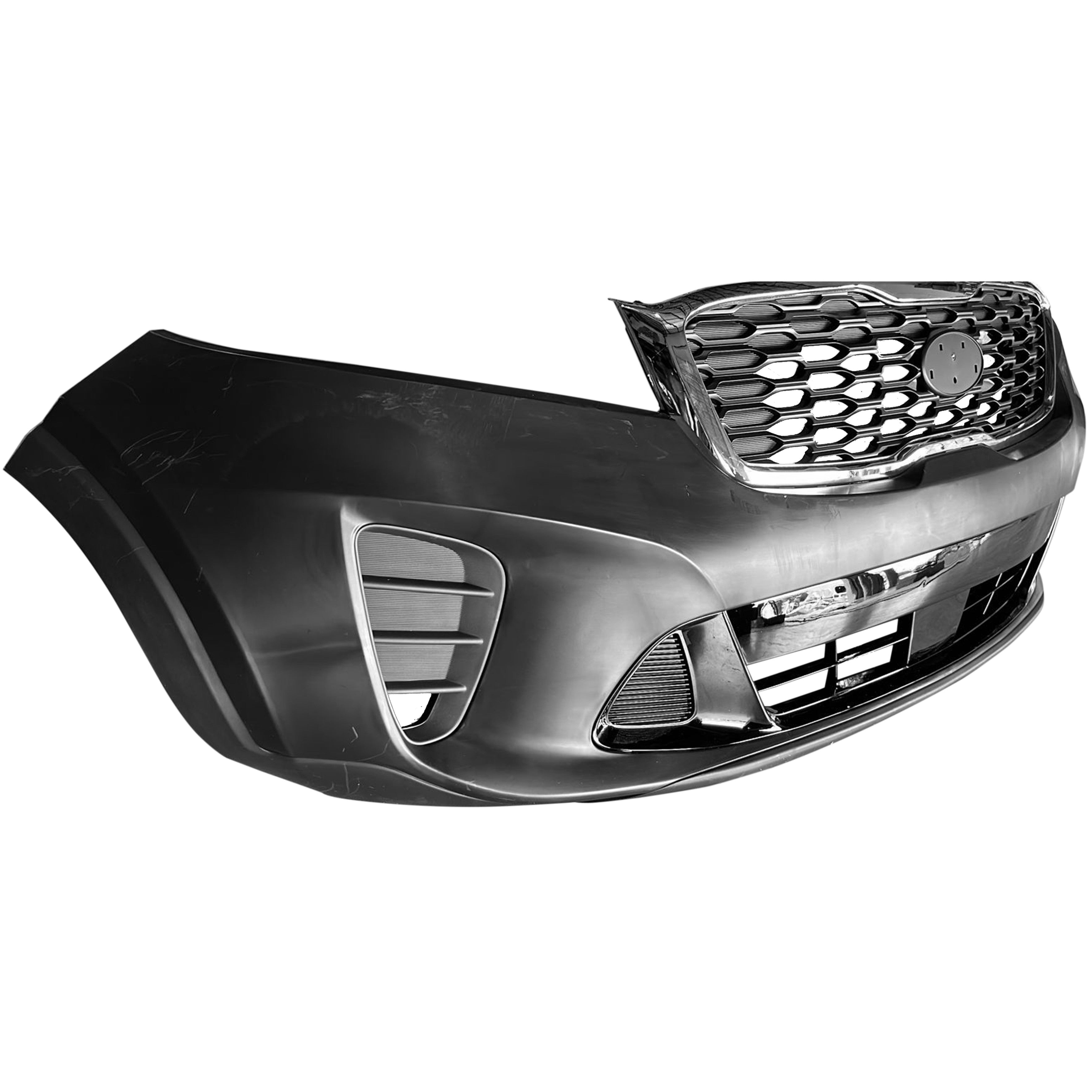 For 2019 2020 Kia Sorento Front Bumper with Grille & Fog Cover Complete Set Aftermarket Assembly