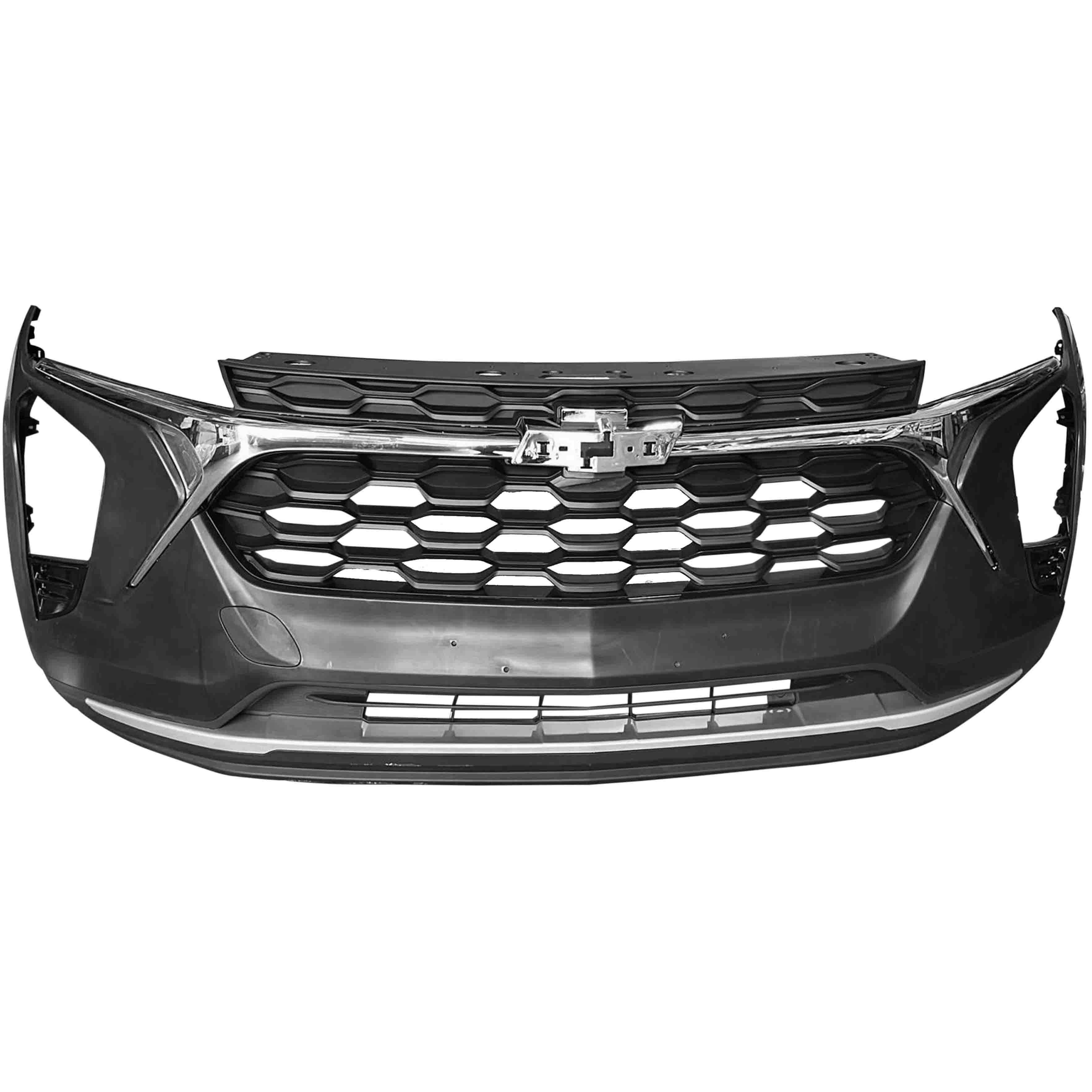For 2024 2025 Chevy Trax LT Front Bumper with Grille Complete Set Aftermarket Assembly