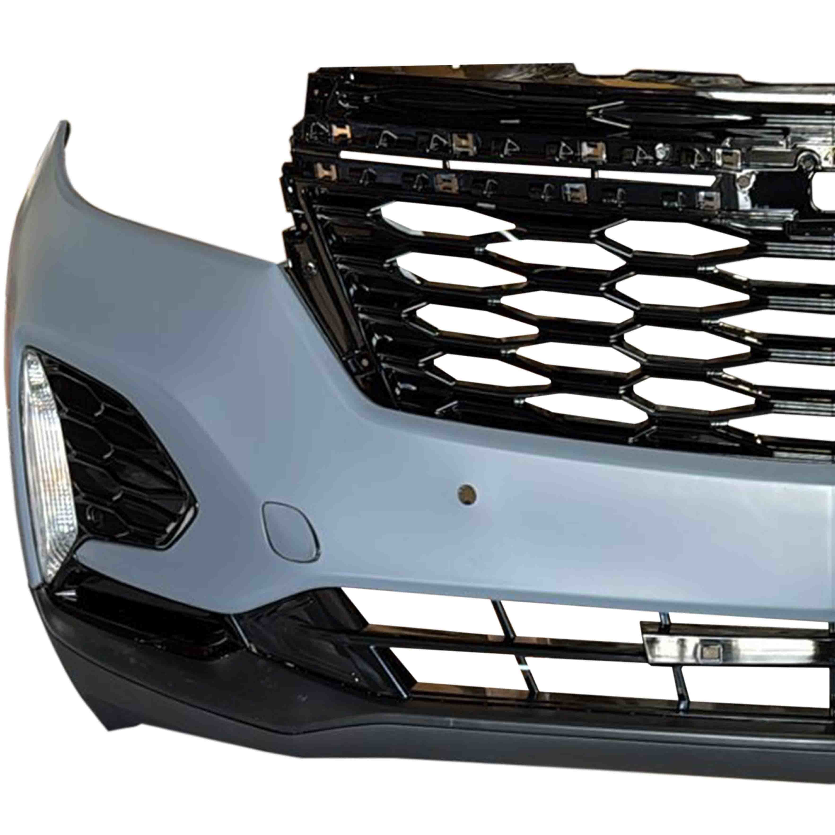 For 2022 2023 2024 Chevy Equinox RS Front Bumper Grille with Sensor Hole Aftermarket Assembly Set