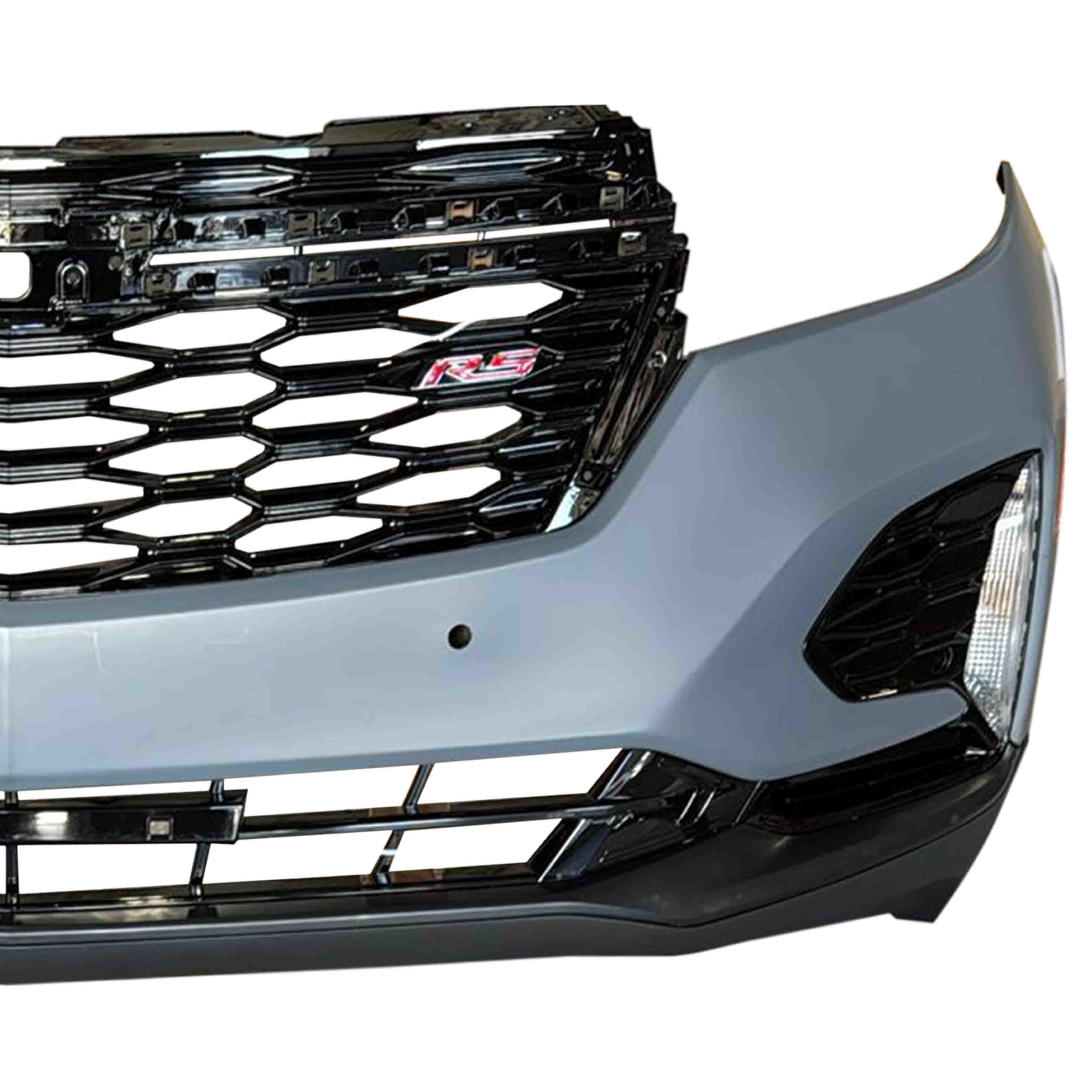 For 2022 2023 2024 Chevy Equinox RS Front Bumper Grille with Sensor Hole Aftermarket Assembly Set