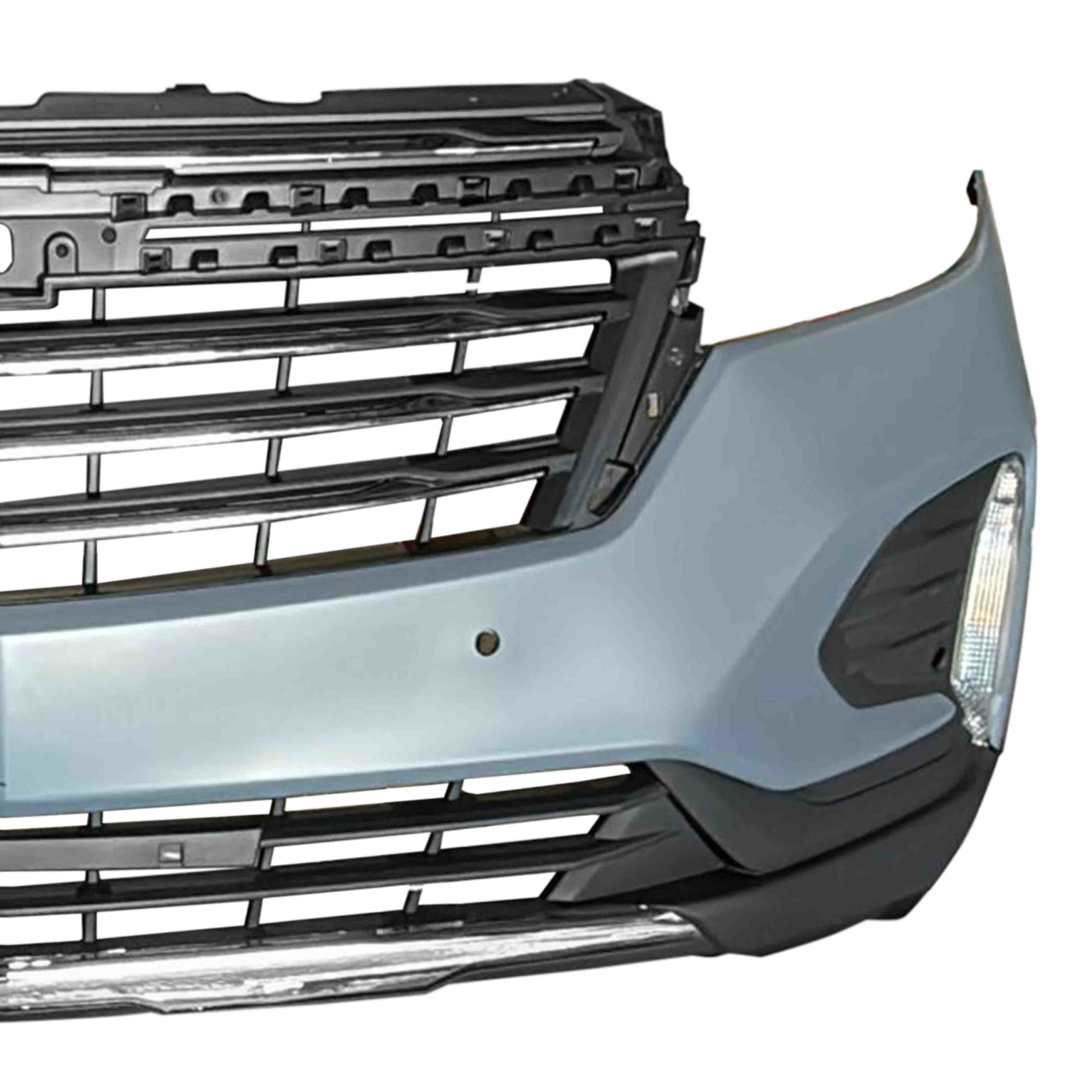 For 2022 2023 2024 Chevy Equinox LT Front Bumper Grille with Sensor Hole Aftermarket Assembly Set