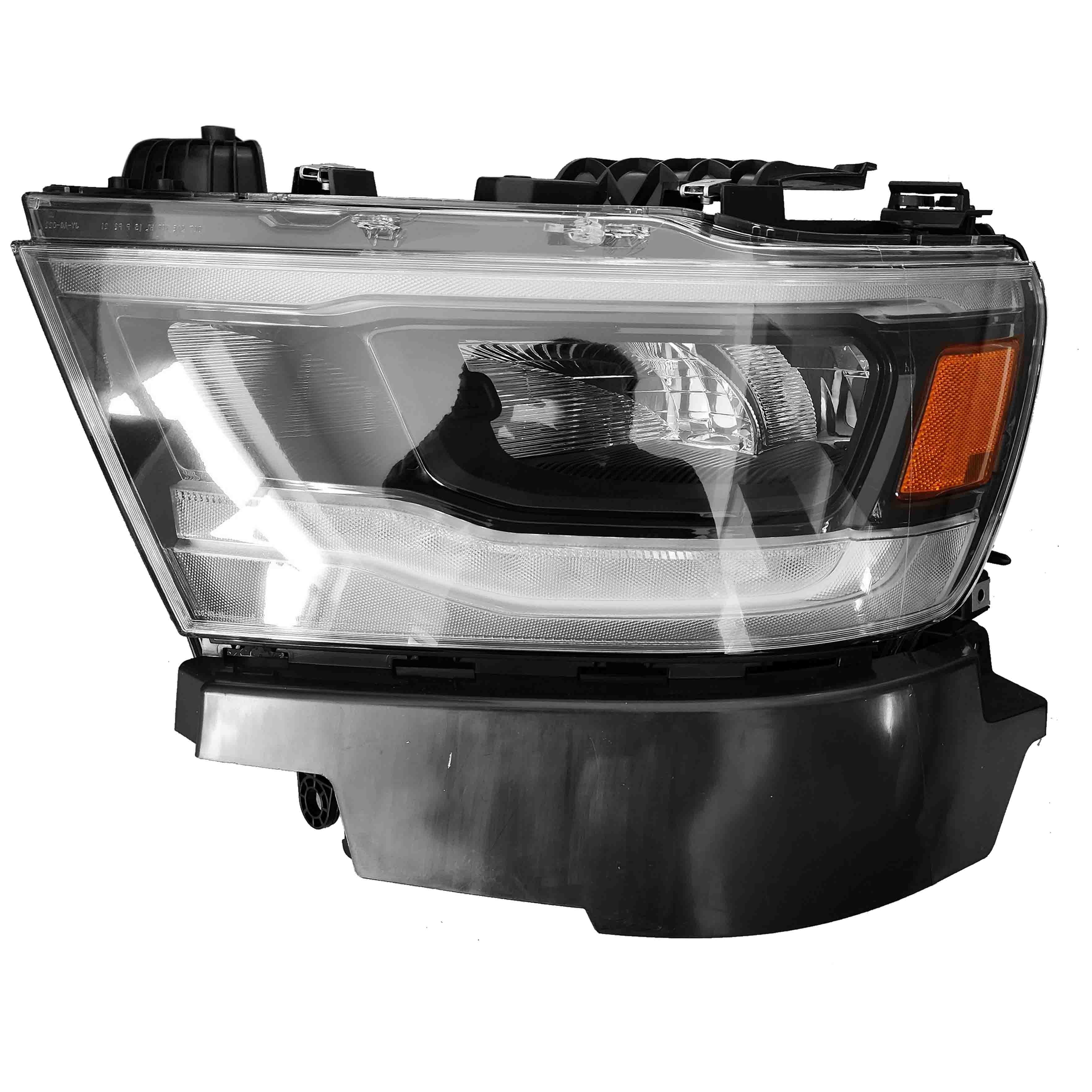 For 2019 2020 2021 2022 Dodge Ram 1500 Front Headlight LED Headlamp Assembly Left Driver Side LH Chrome