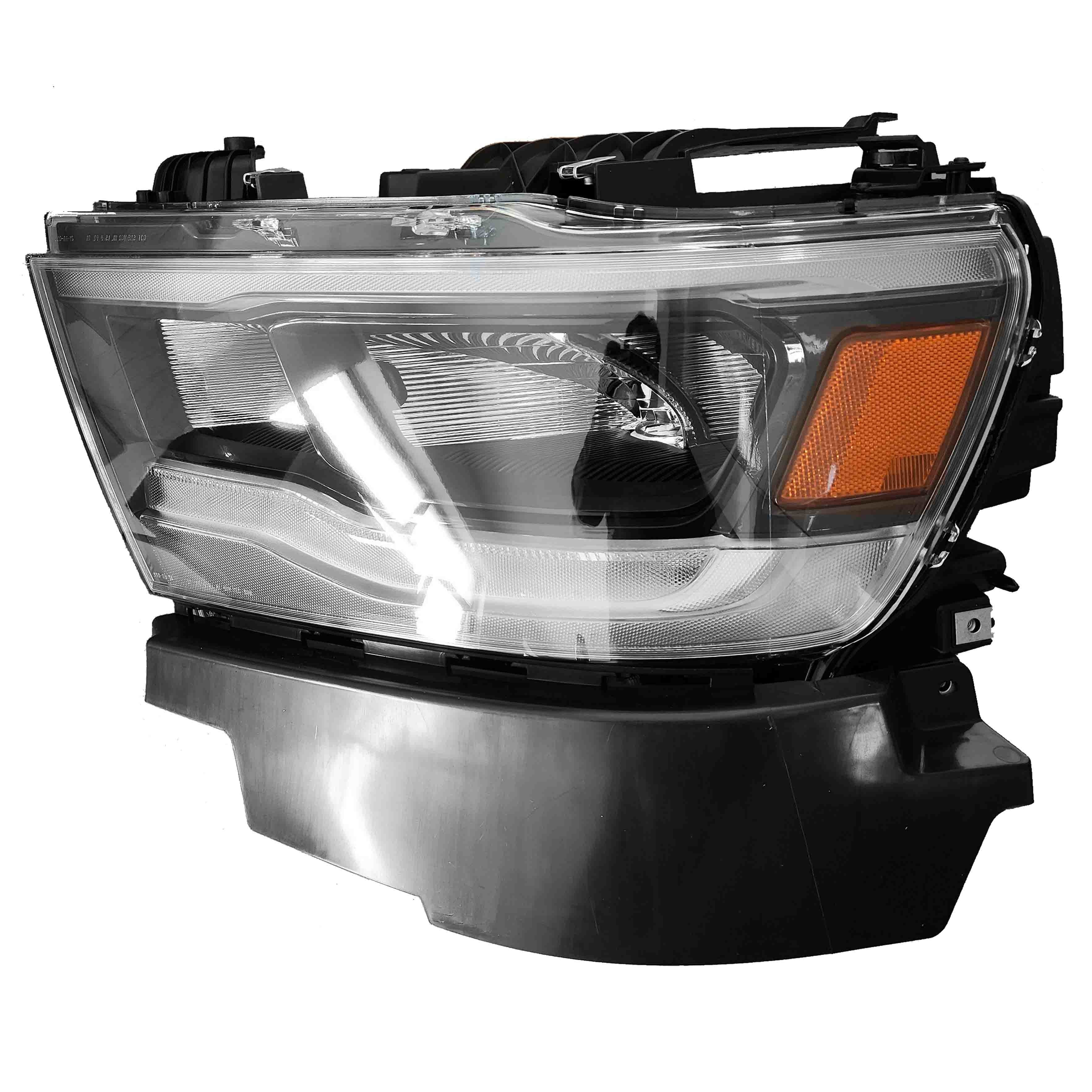 For 2019 2020 2021 2022 Dodge Ram 1500 Front Headlight LED Headlamp Assembly Left Driver Side LH Chrome