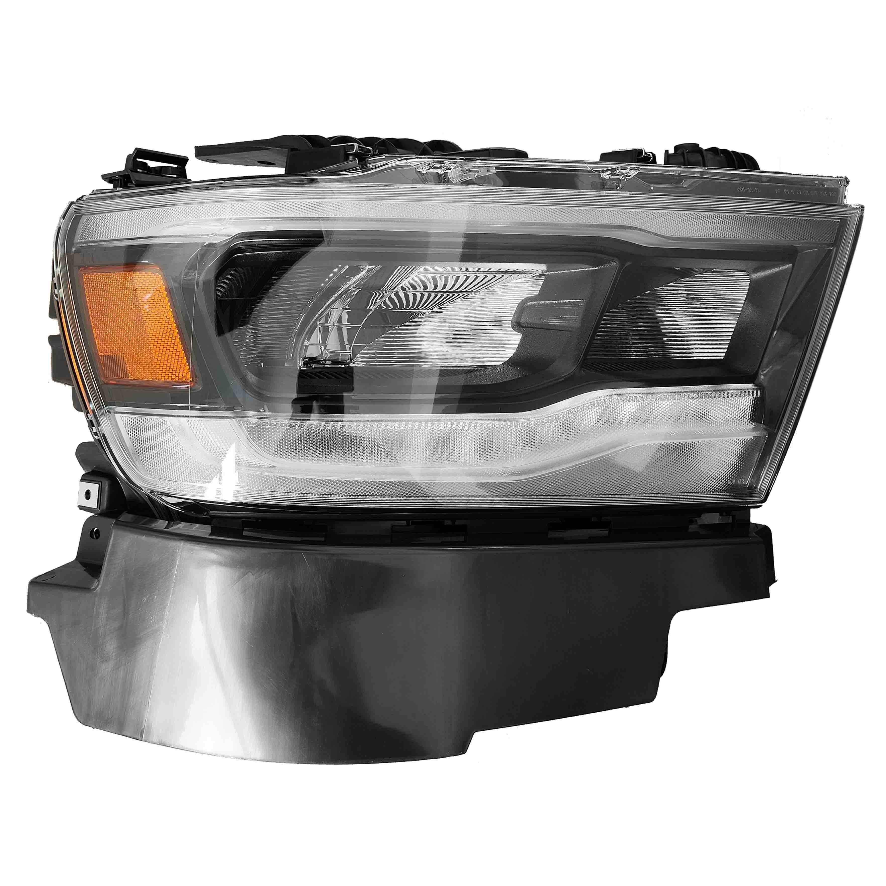 For 2019 2020 2021 2022 Dodge Ram 1500 Front Headlight LED Headlamp Assembly Right Passenger Side RH Chrome