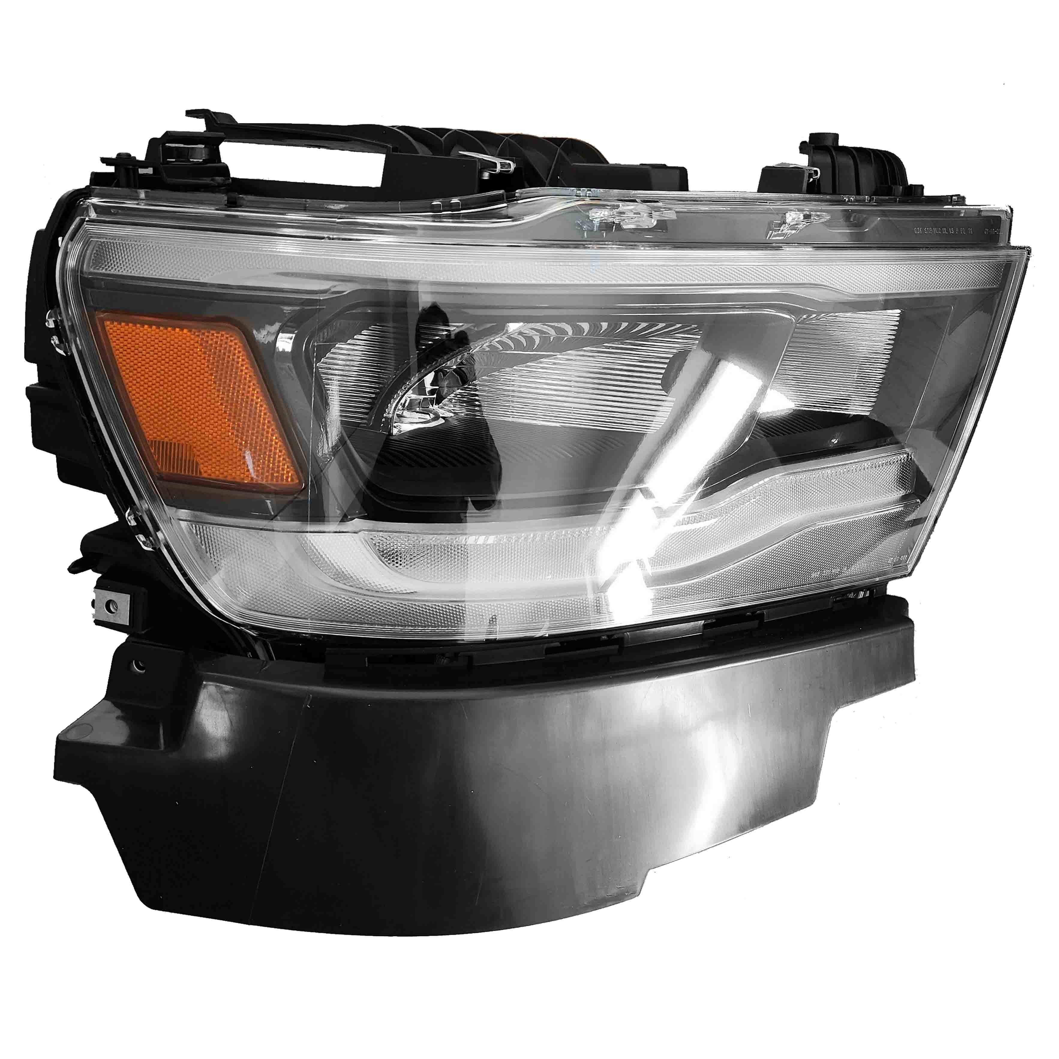 For 2019 2020 2021 2022 Dodge Ram 1500 Front Headlight LED Headlamp Assembly Right Passenger Side RH Chrome