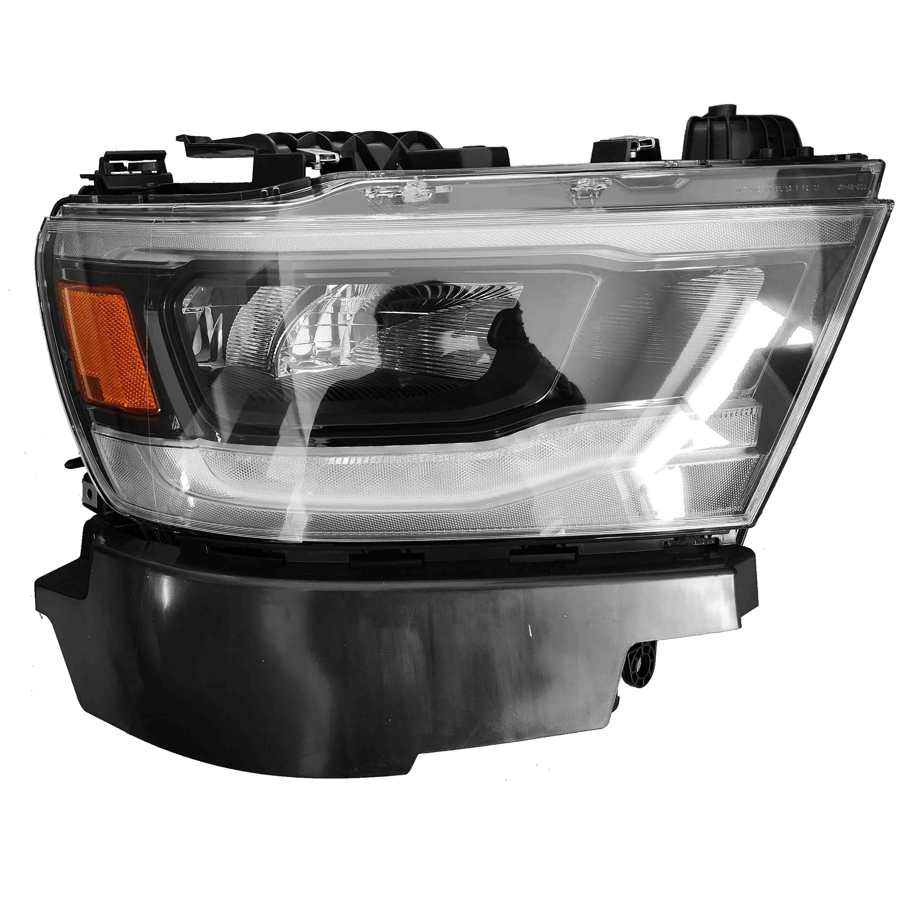For 2019 2020 2021 2022 Dodge Ram 1500 Front Headlight LED Headlamp Assembly Right Passenger Side RH Chrome