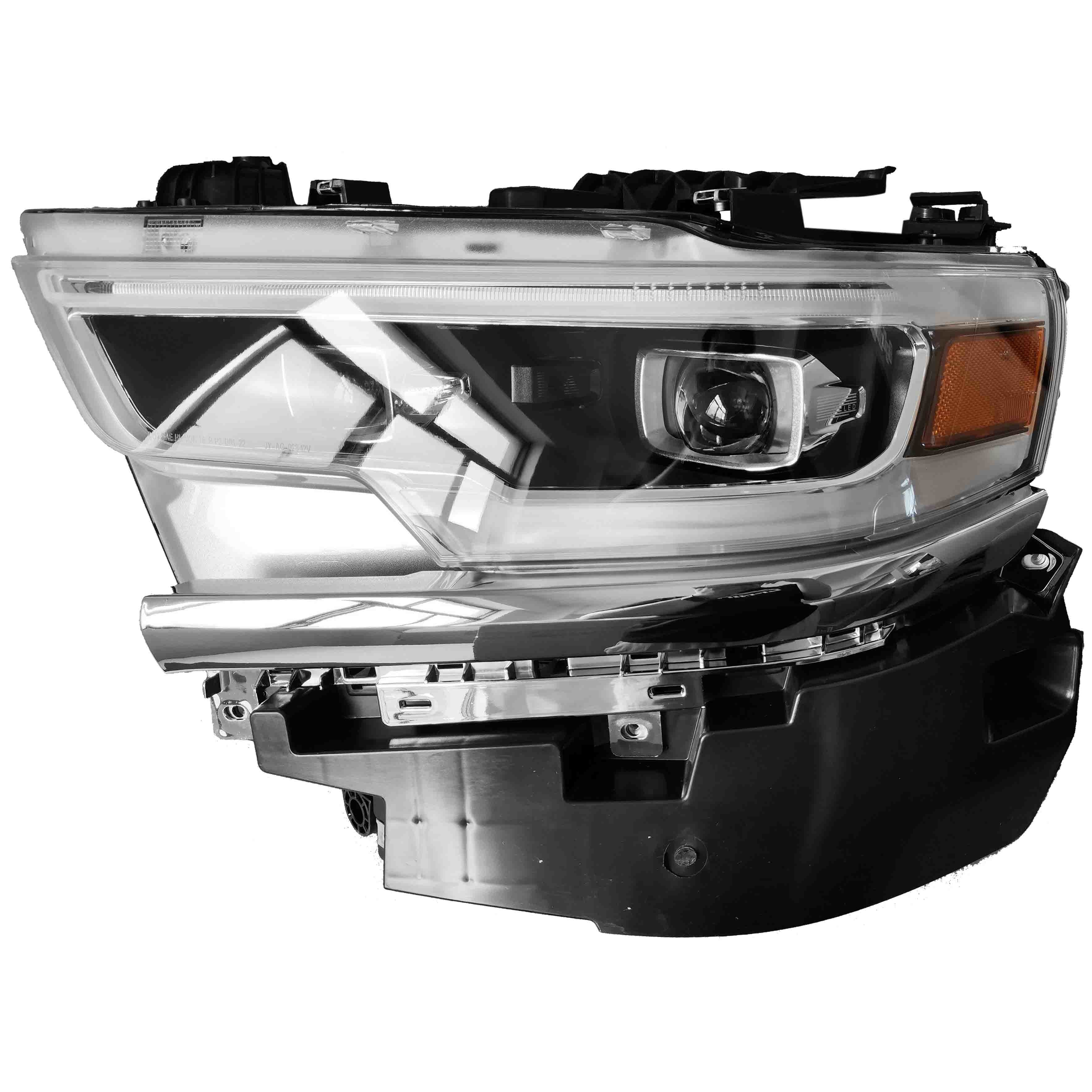 For 2019 2020 2021 2022 Dodge Ram 1500 Front Headlight LED Headlamp Assembly Left Driver Side LH Black