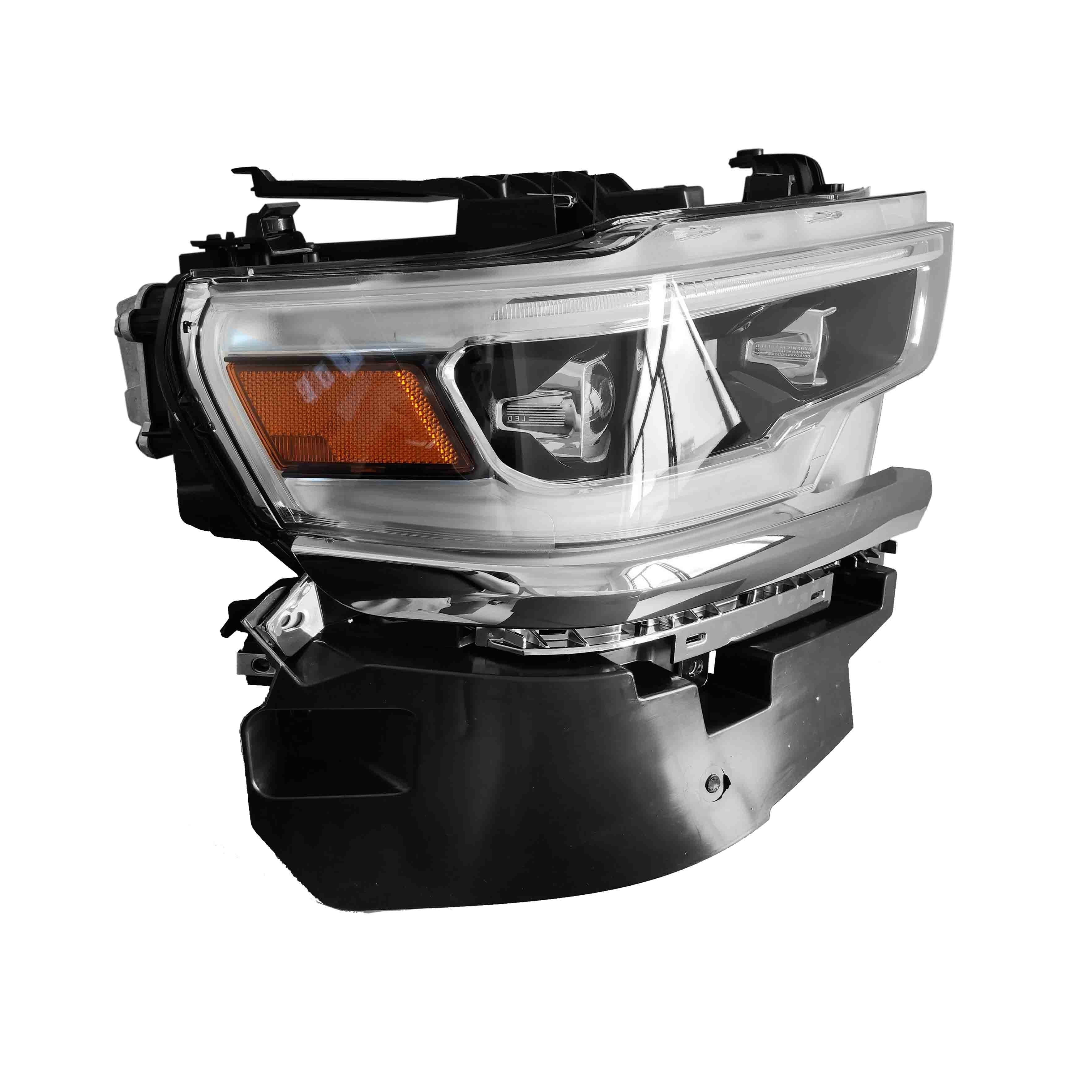 For 2019 2020 2021 2022 Dodge Ram 1500 Front Headlight LED Headlamp Assembly Right Passenger Side RH Black