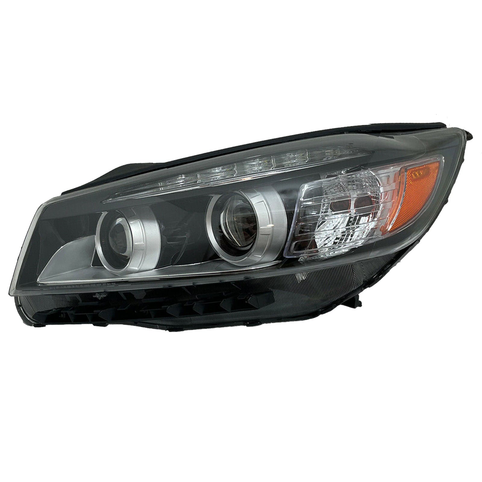 For 2016 2017 2018 Kia Sorento Headlight Assembly Halogen with LED Accent Light Driver Side Damaged