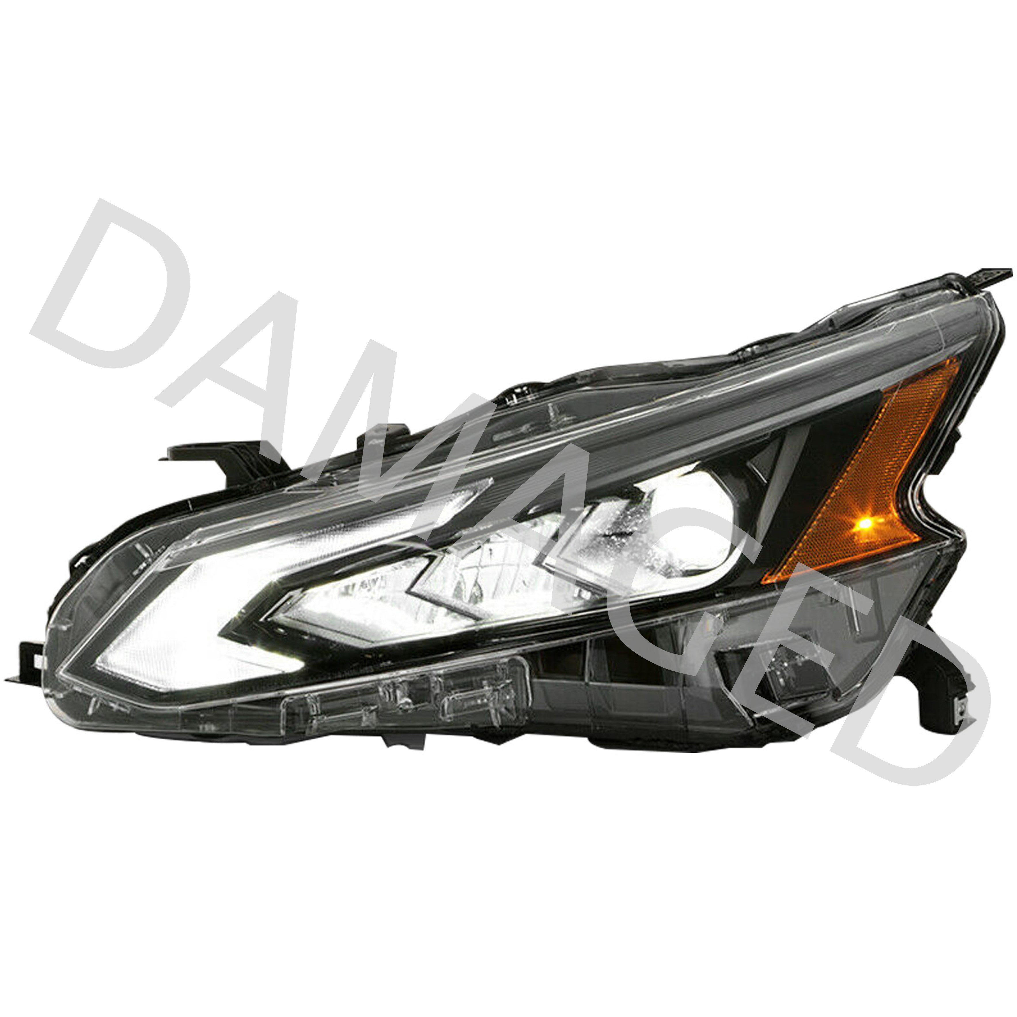 For 2019 2020 2021 2022 Nissan Altima Headlight Assembly LED Driver Side Damaged