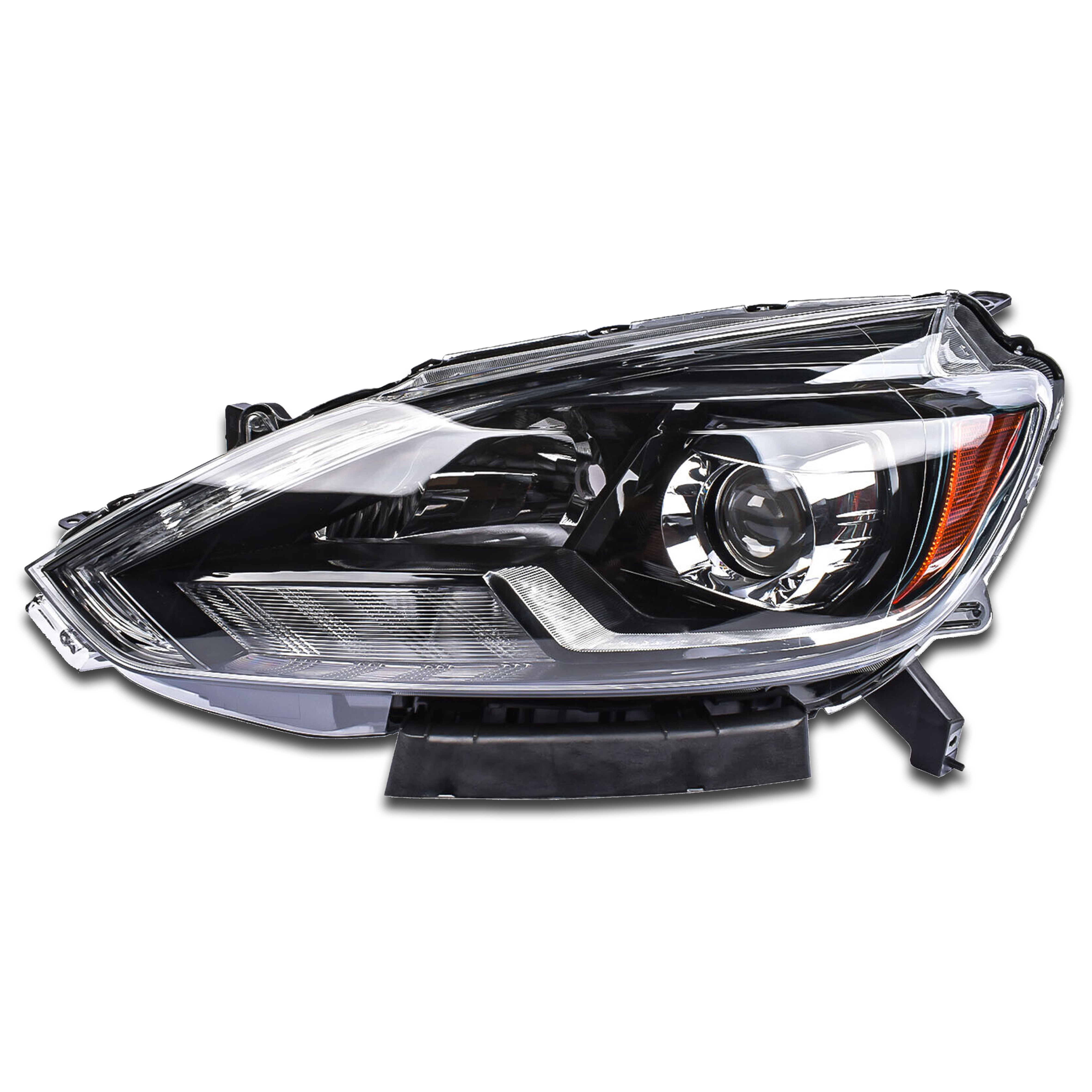 For 2016 2017 2018 2019 Nissan Sentra Front Headlight Assembly LED Projector Driver Side Damaged