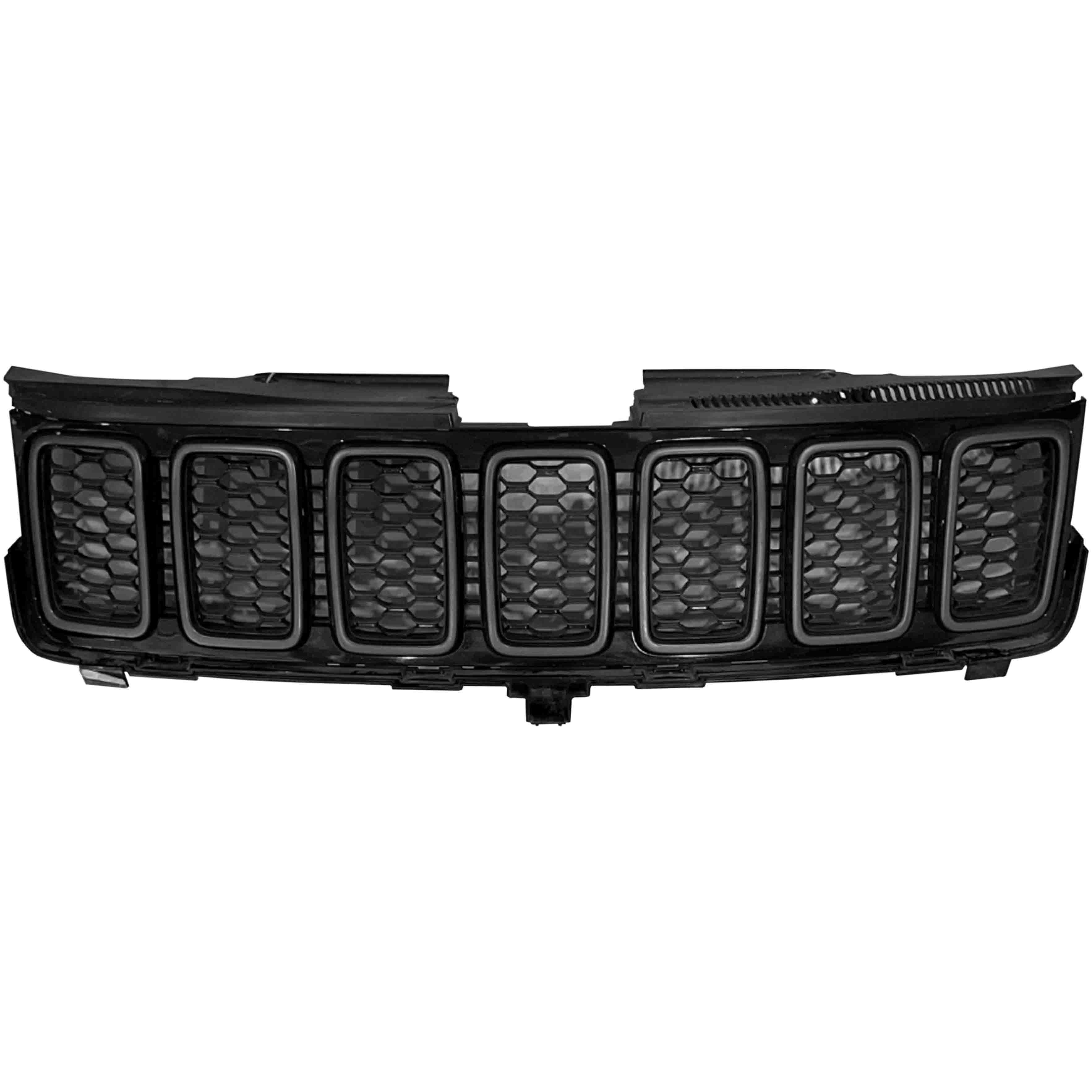 For 2017 2018 2019 2020 2021 Jeep Grand Cherokee Front Bumper Grille ABS 68258419AC+A