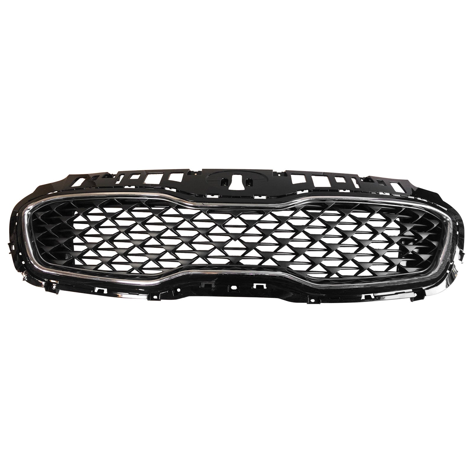 For 2020 2021 Kia Sportage Front Upper Bumper Grille with Chrome Trim Assembly