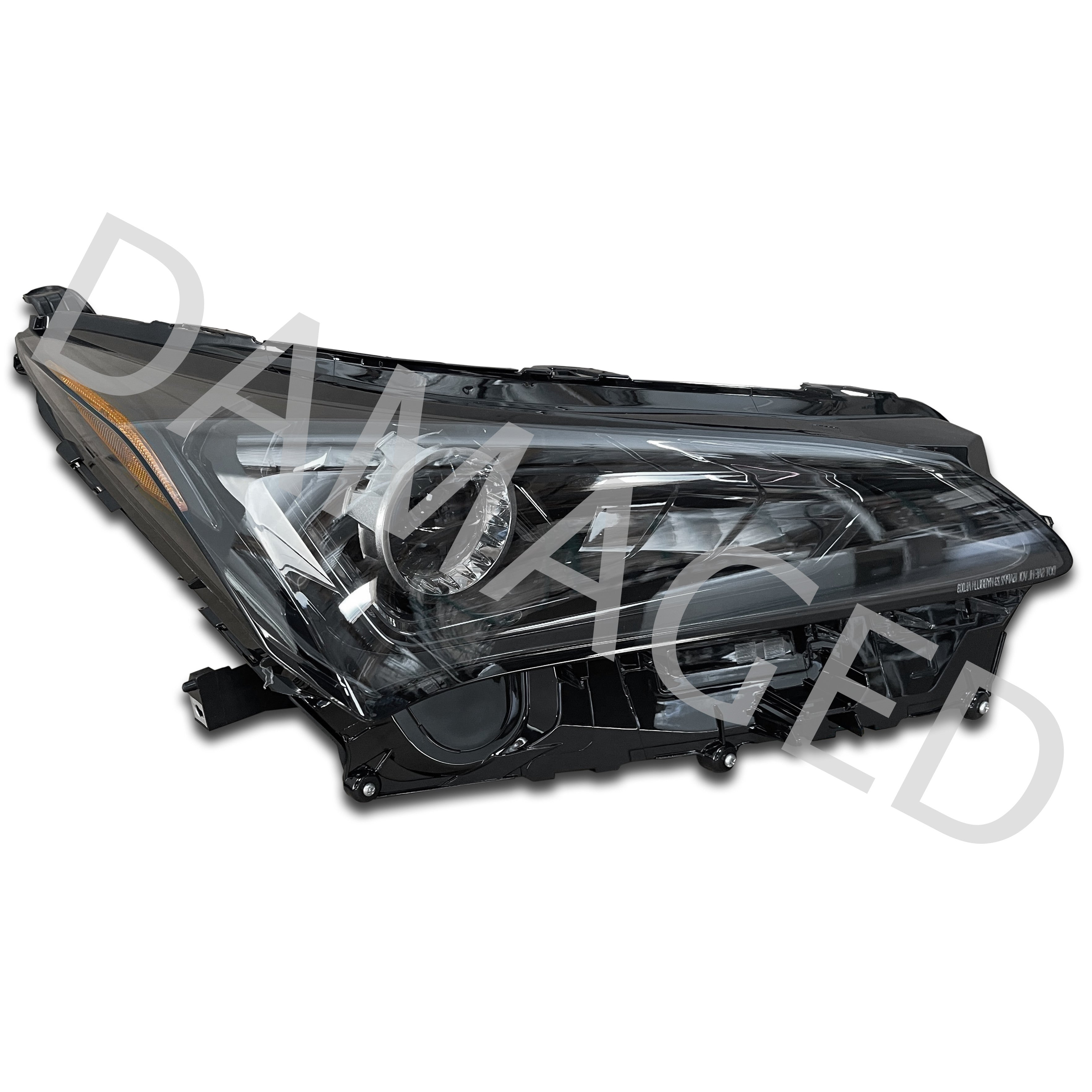 For 2018 2019 2020 2021 Lexus NX200t NX300 NX300h LED No AFS Headlight Headlamp Front Right Passenger Side RH LX2503176 Damaged
