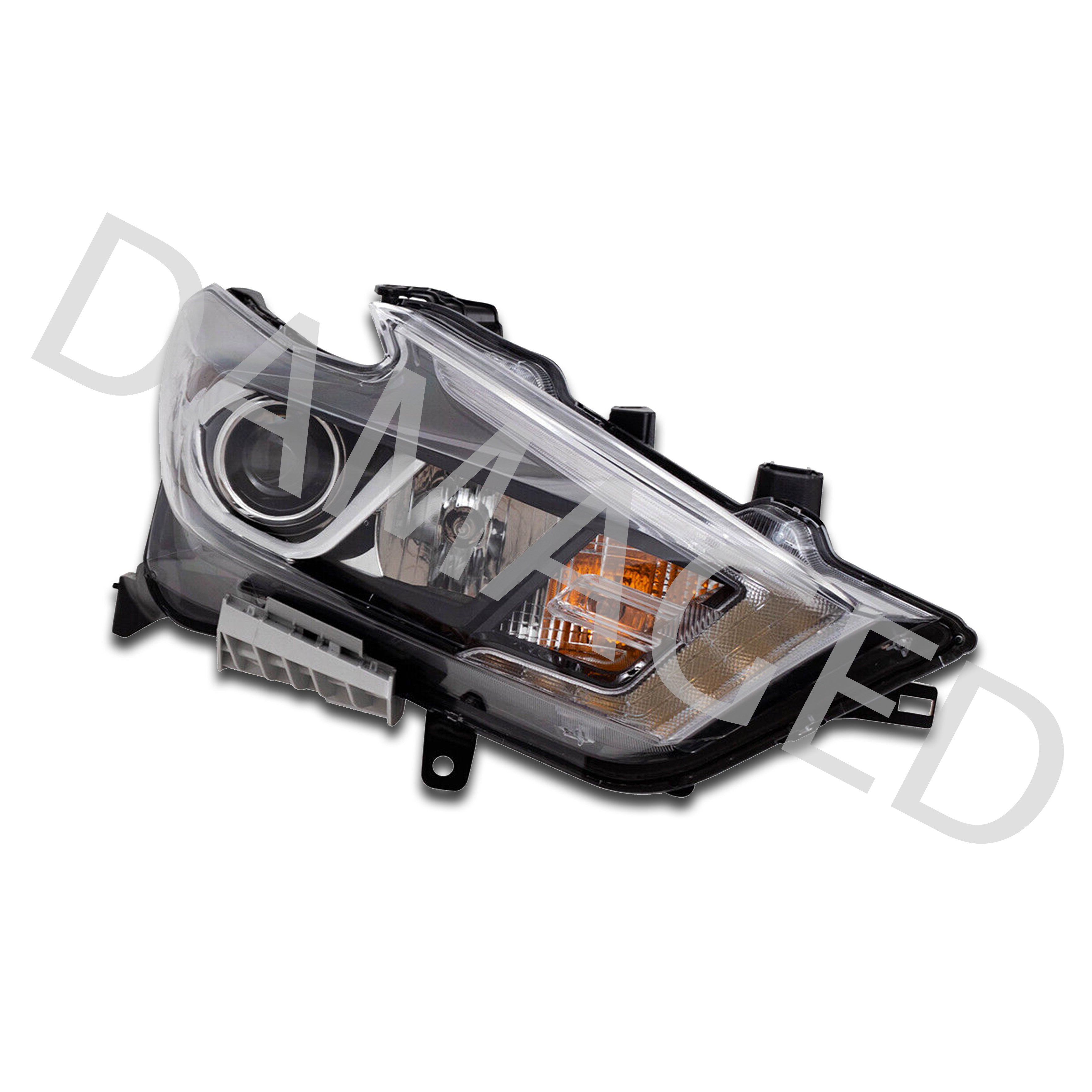 For 2016 2017 2018 Nissan Maxima Halogen Headlight Headlamp Assembly S SV SL Right Passenger Side RH 260104RF0B Damaged