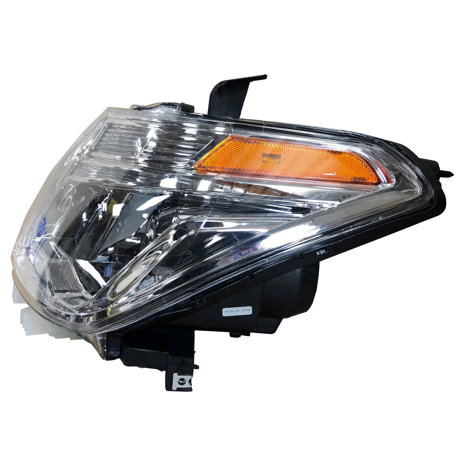 For 2017 2018 2019 2020 Nissan Armada Headlight Assembly Halogen with LED Daytime Running Lamp Driver Side Damaged